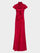 Kelly Long Dress in Raspberry Polka Dot