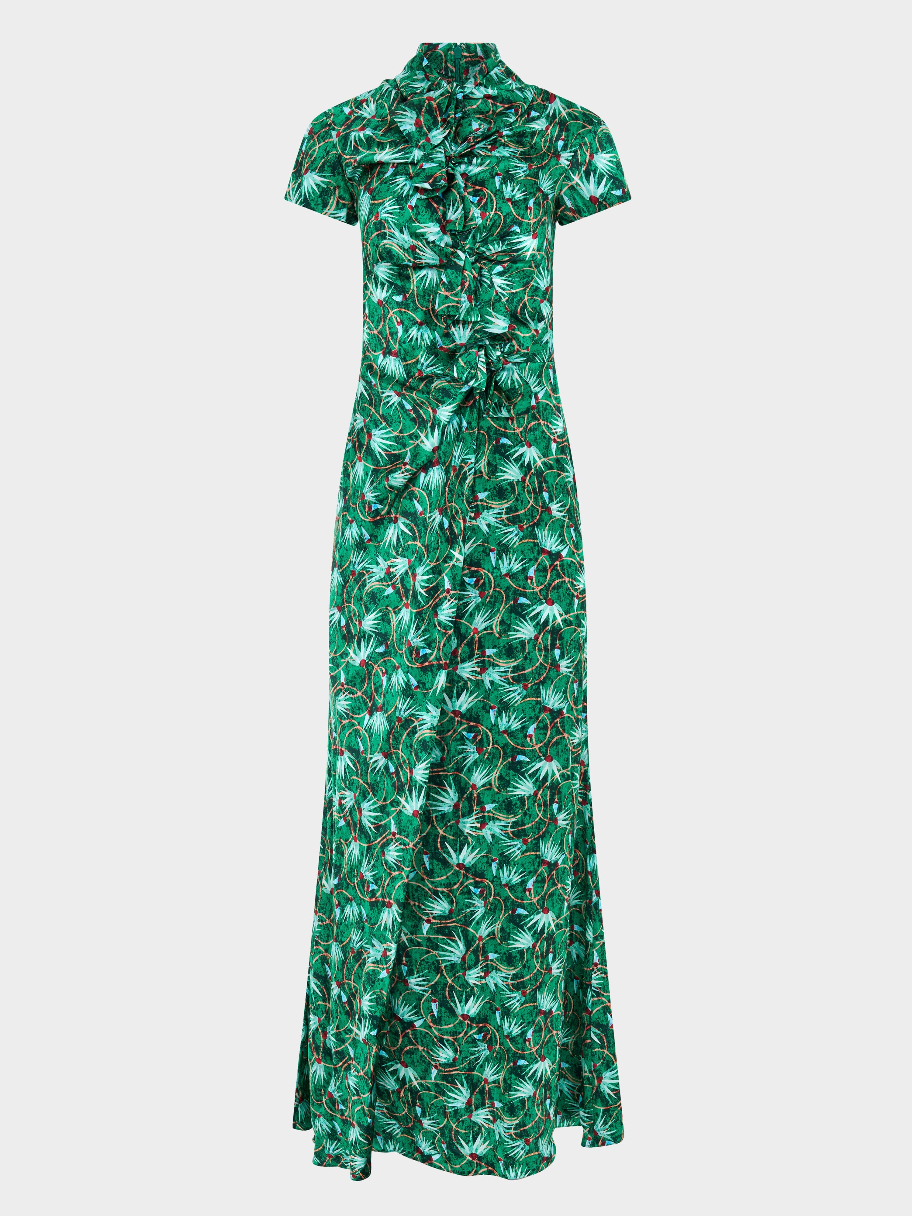 Green Saloni Long Dress Saloni Long Dress Green Women 108842084