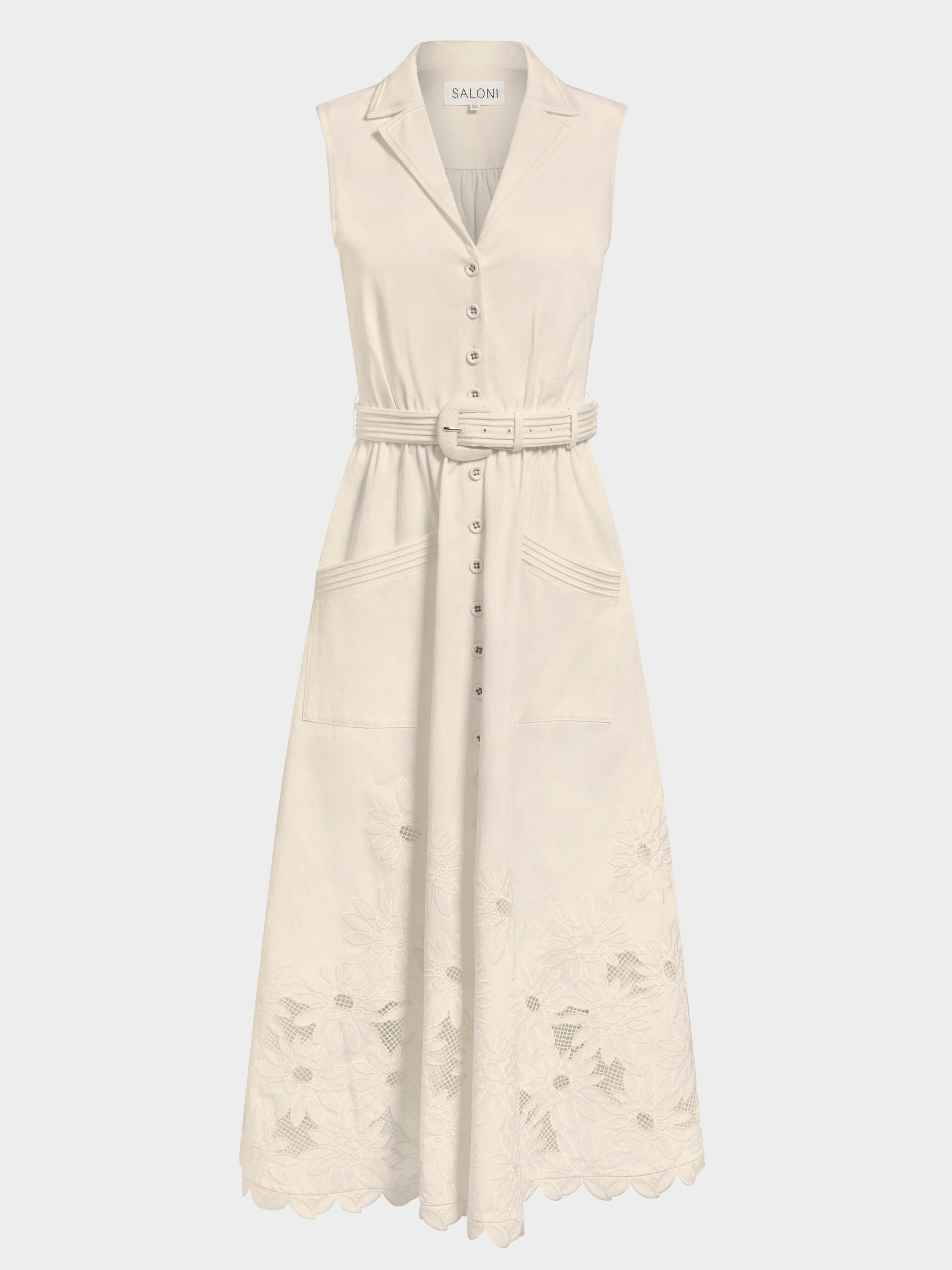 Kirat Dress in Light Cream