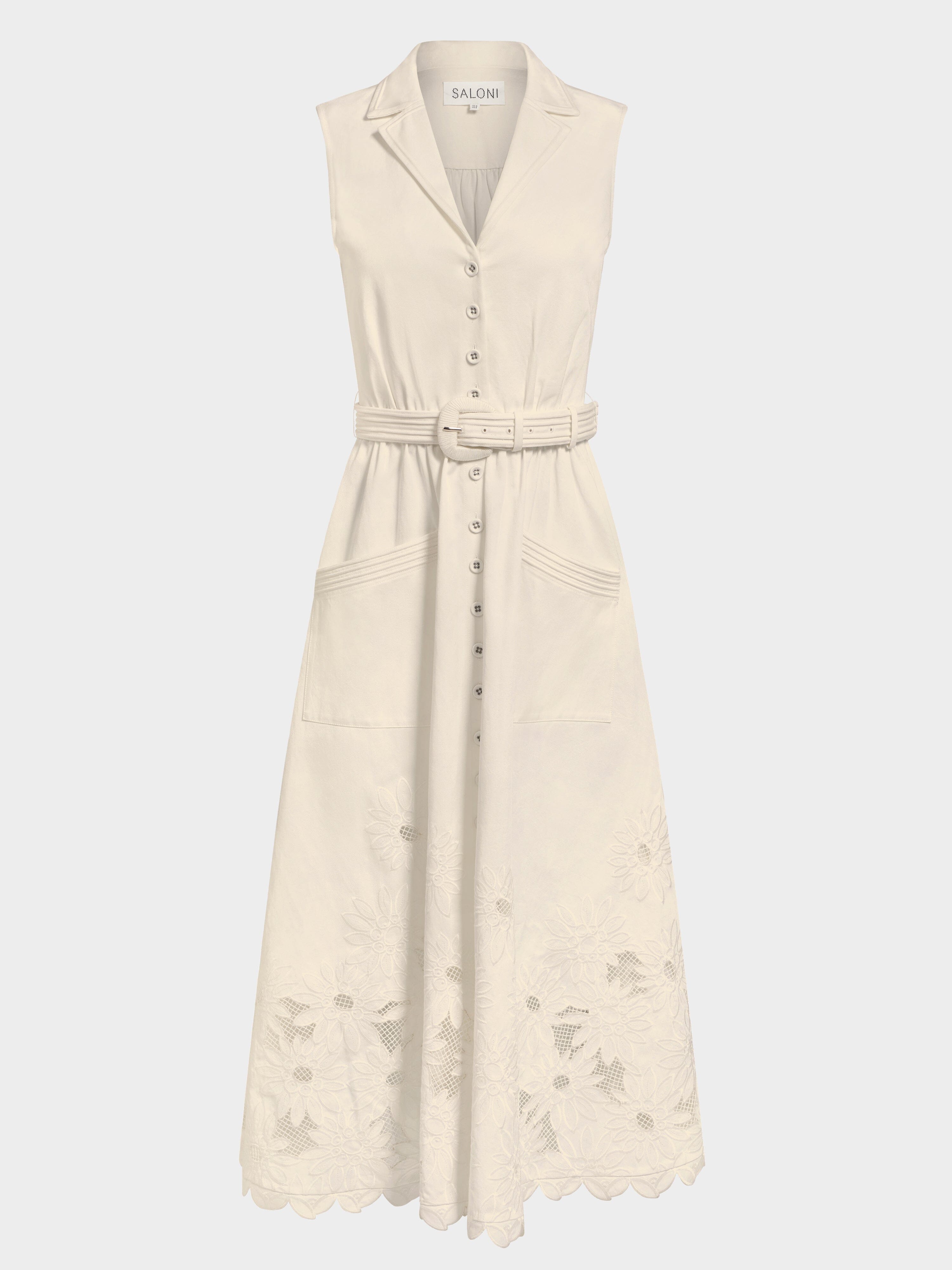 Kirat Dress in Light Cream