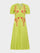 Lea Dress in Lime Coral Embroidery