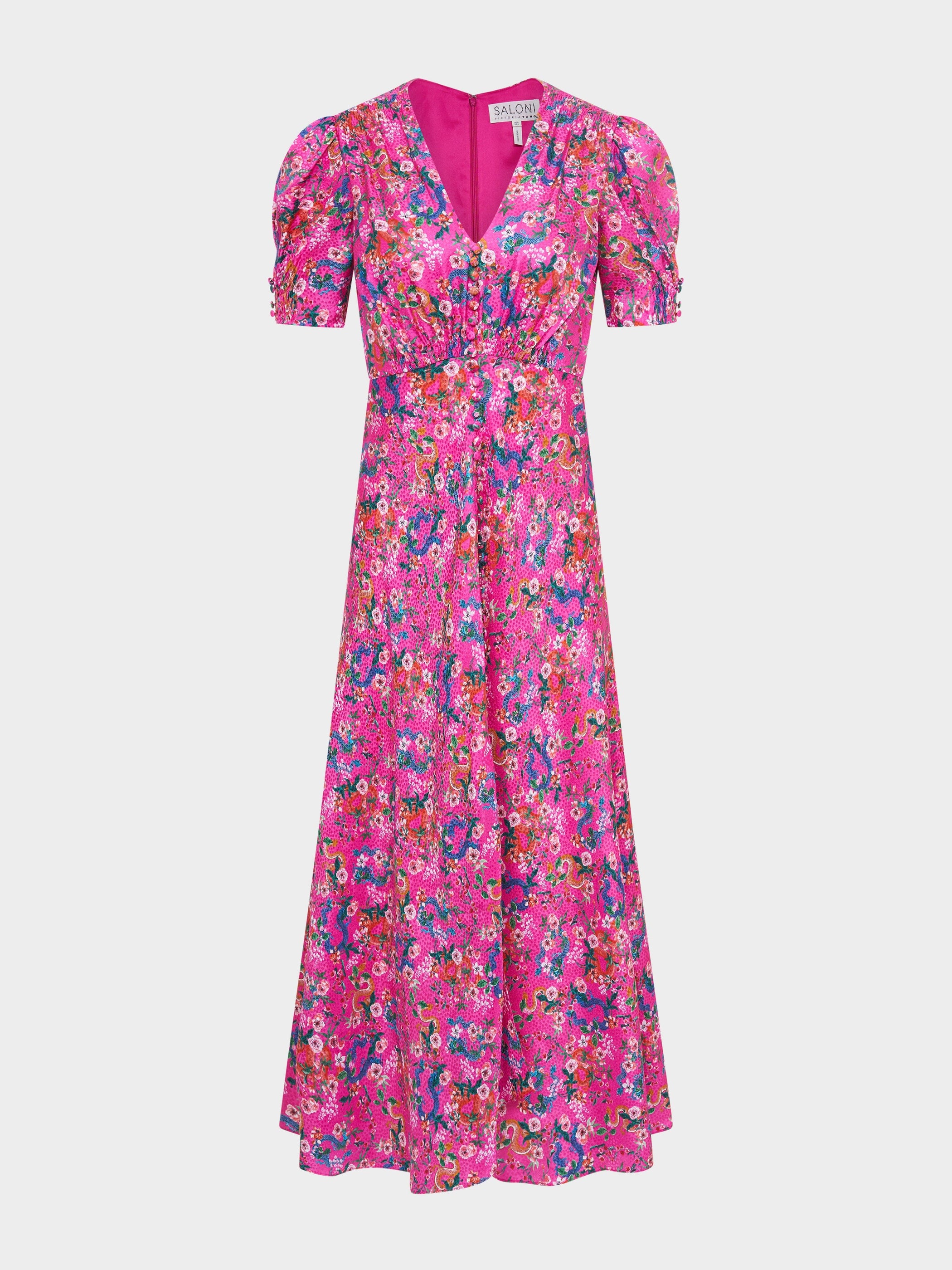 Lea Long Dress in Blossom Hidden Dragon