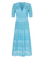 Lea Long Lace Dress in Cloud Blue
