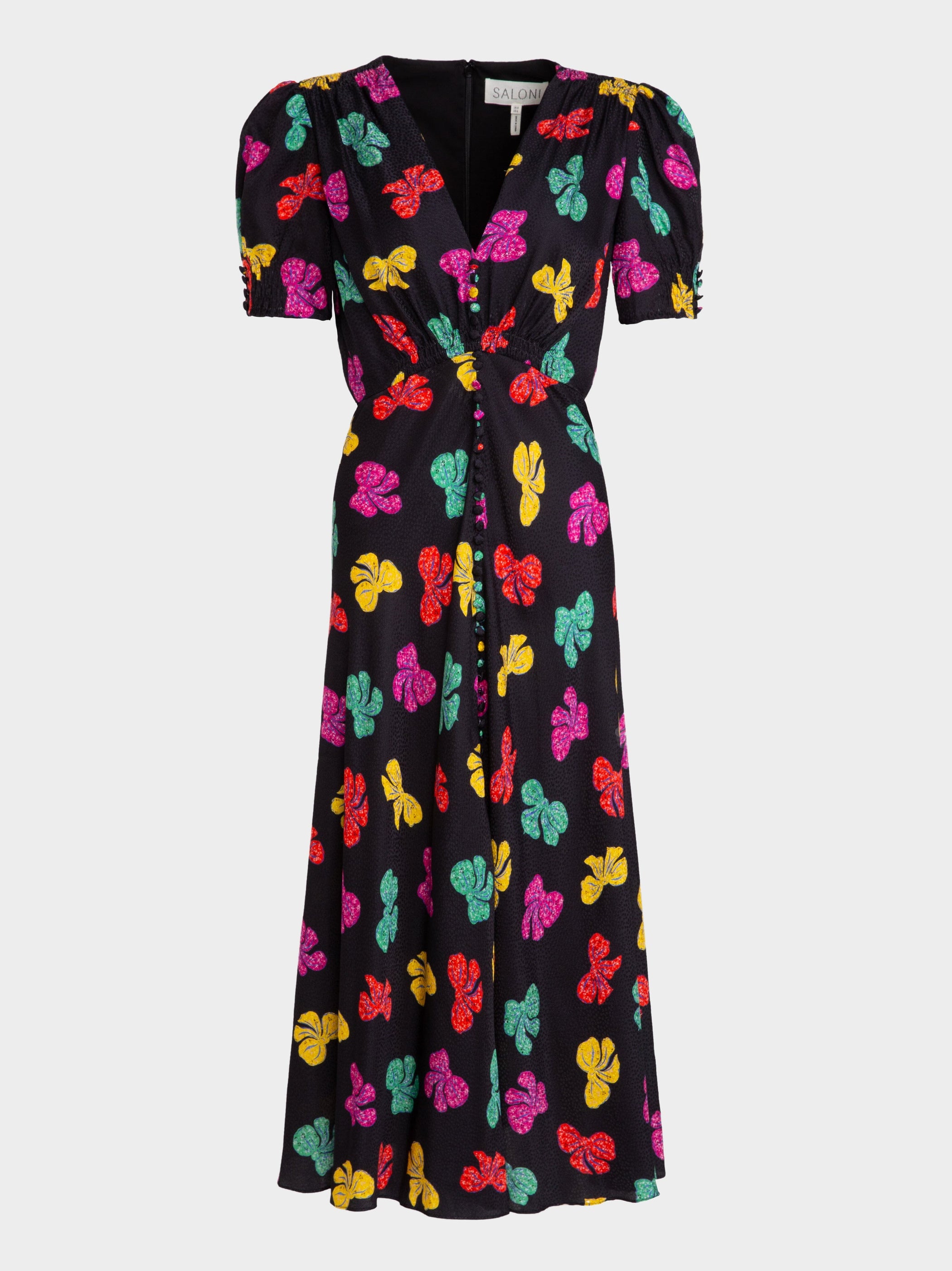 Lea Dress in Multi Bow print