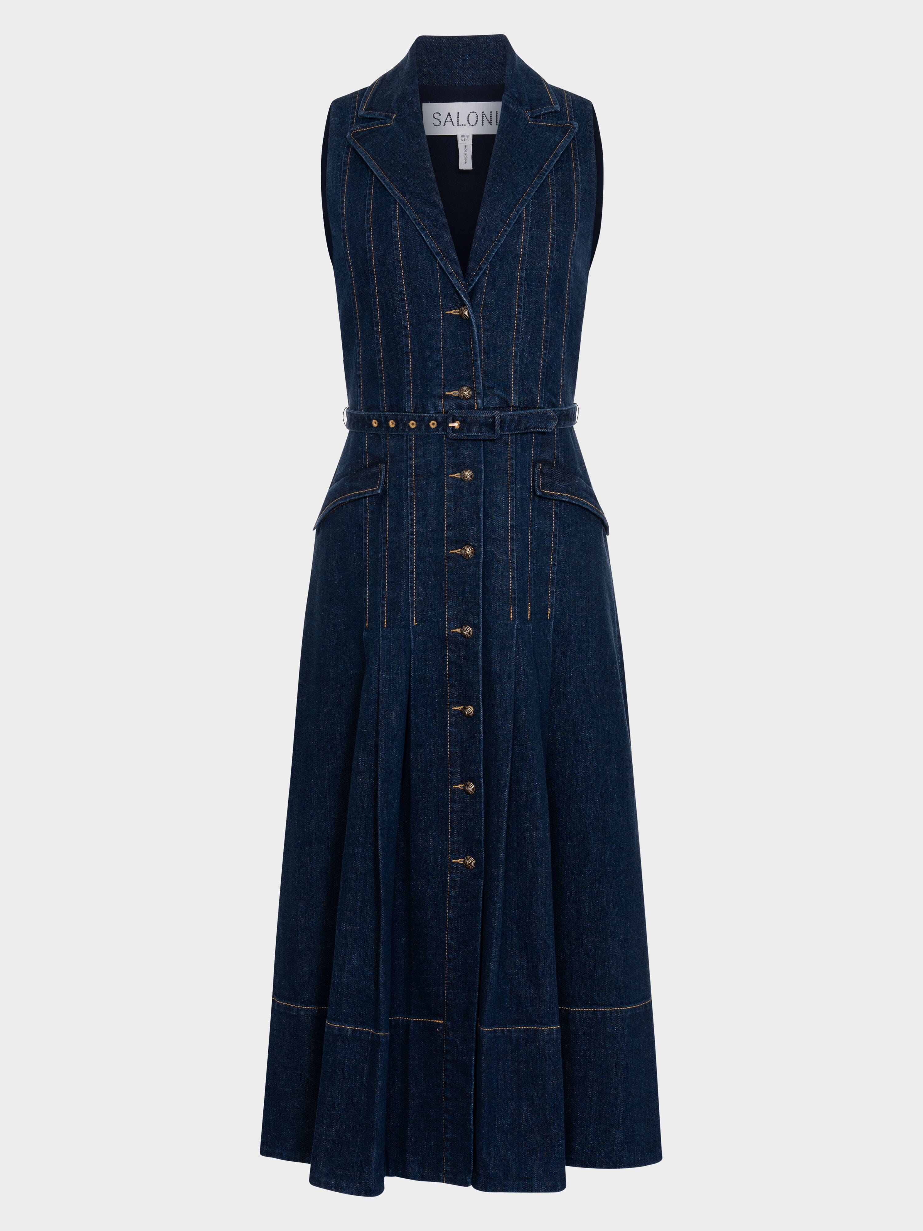 Kalani Santorini Indigo Jersey Denim Dress main image 1