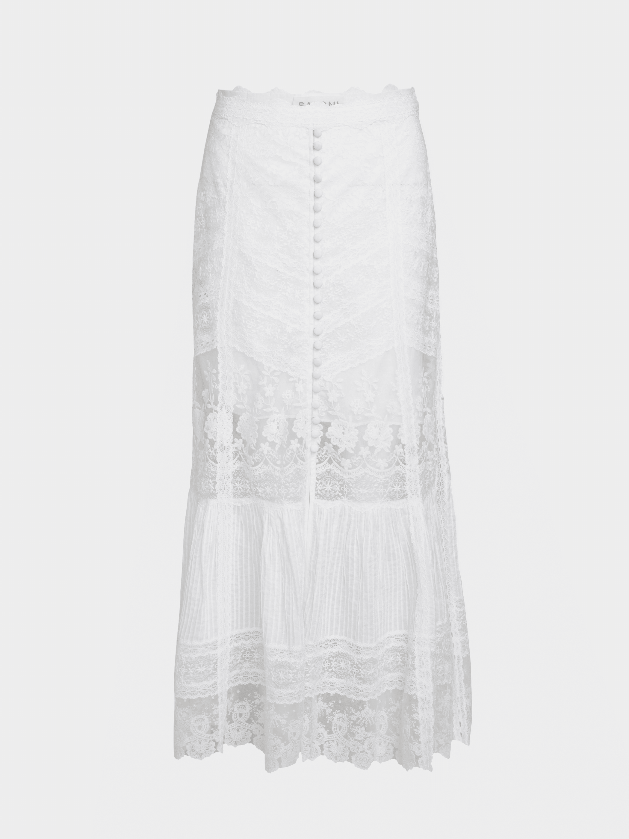 Lorna Lace Skirt in Ivory
