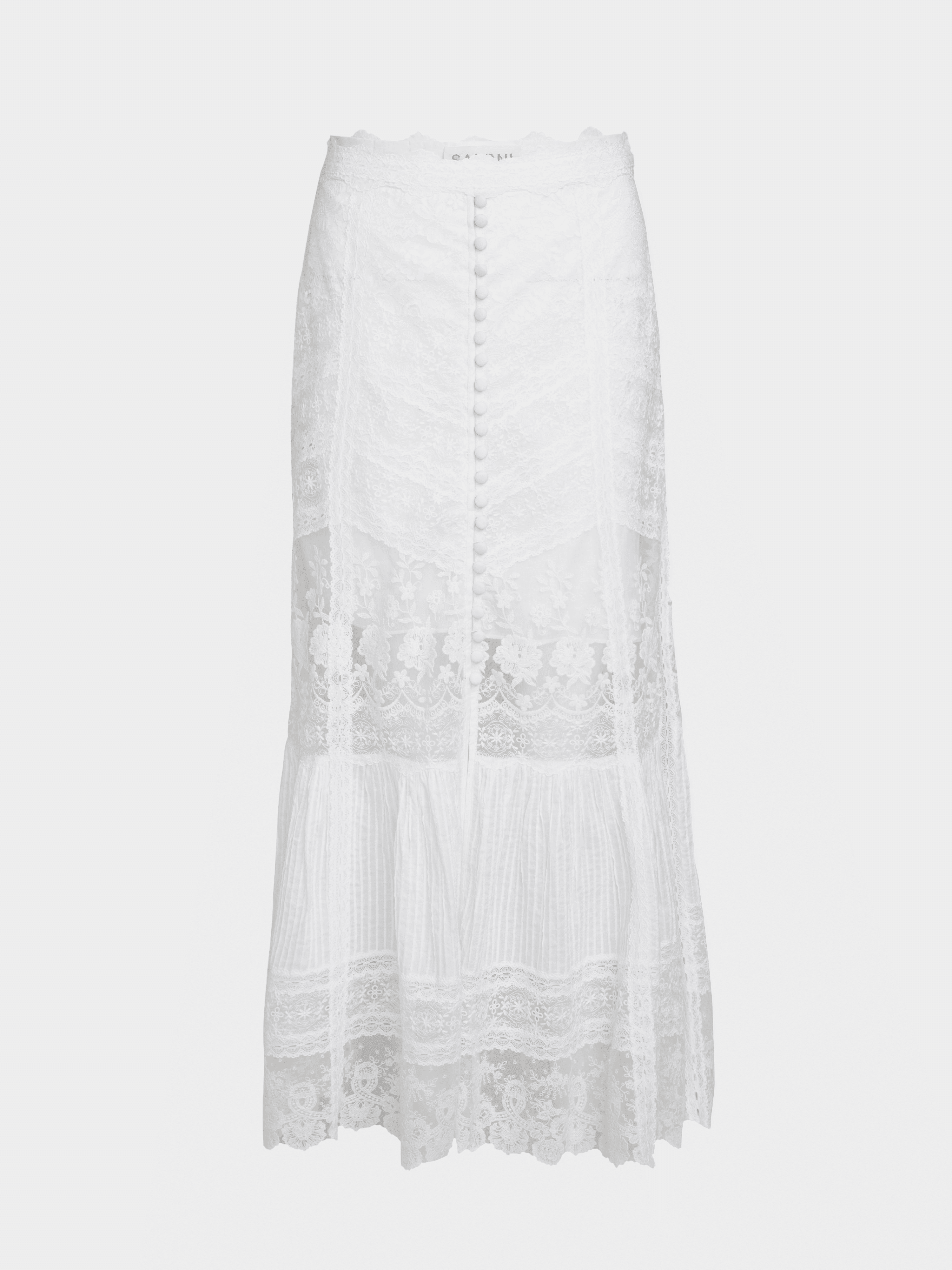 Lorna Lace Skirt in Ivory