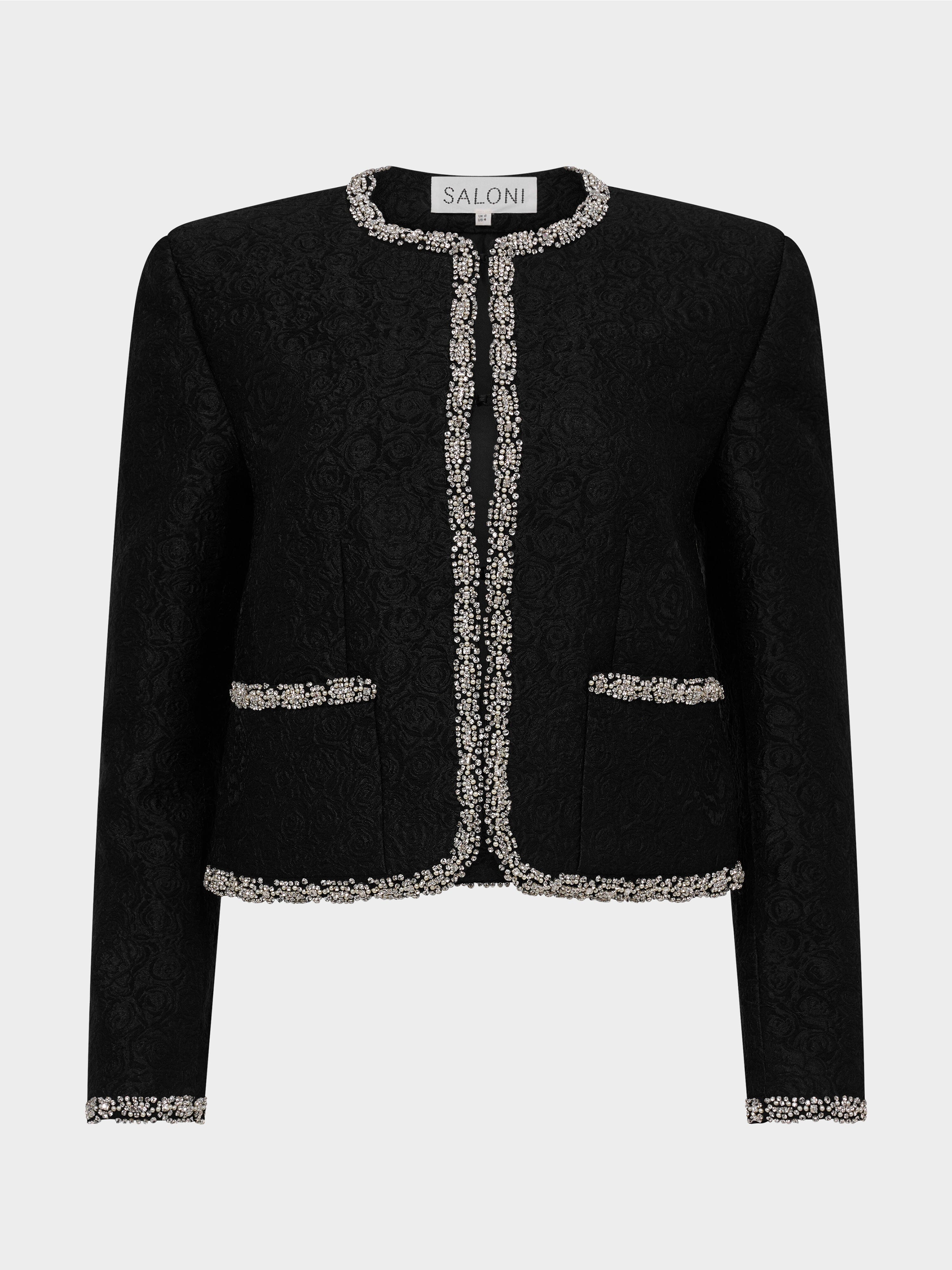 Luma Jacket in Noir Rose Crystal