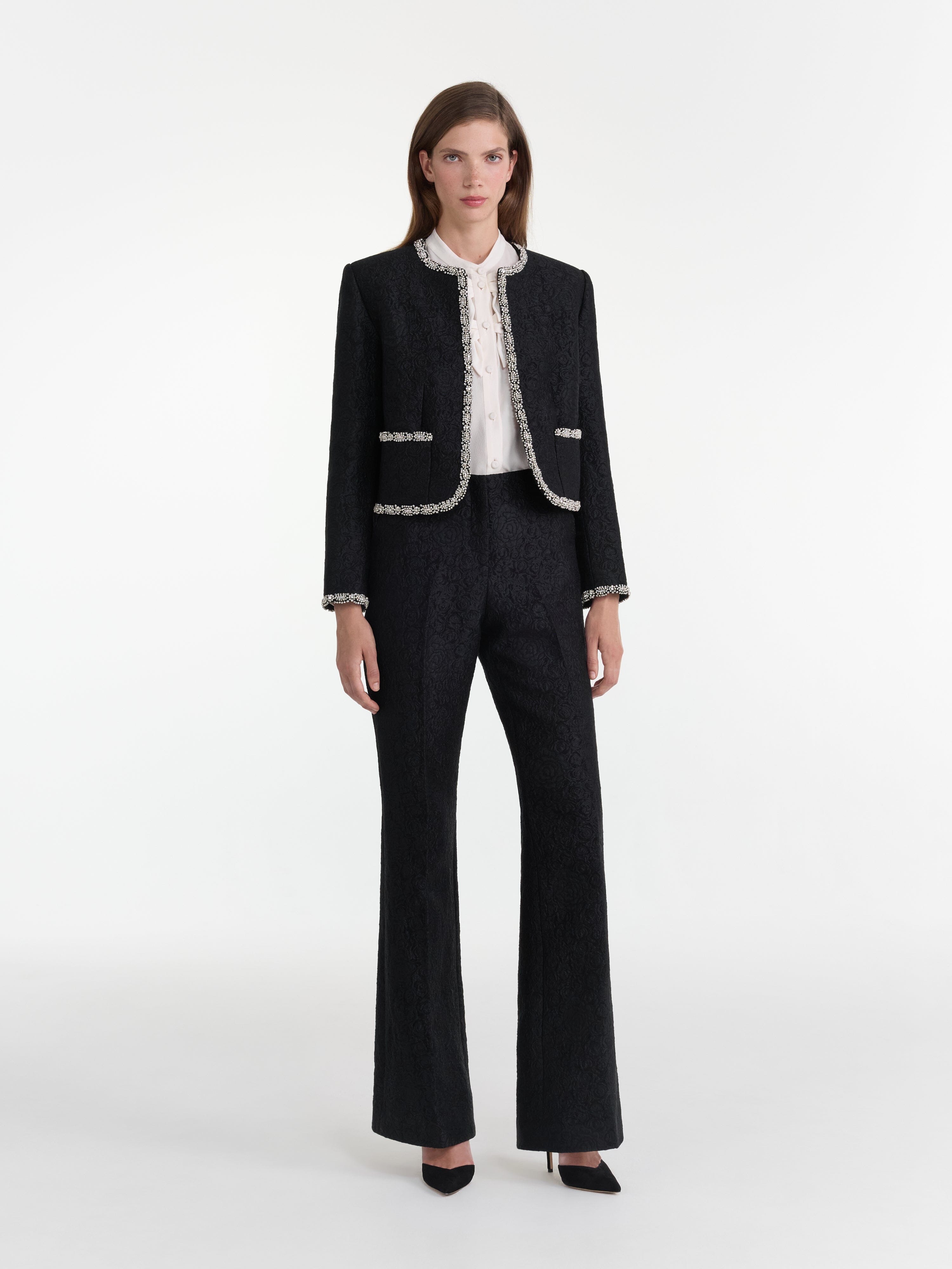 Luma Jacket in Noir Rose Crystal