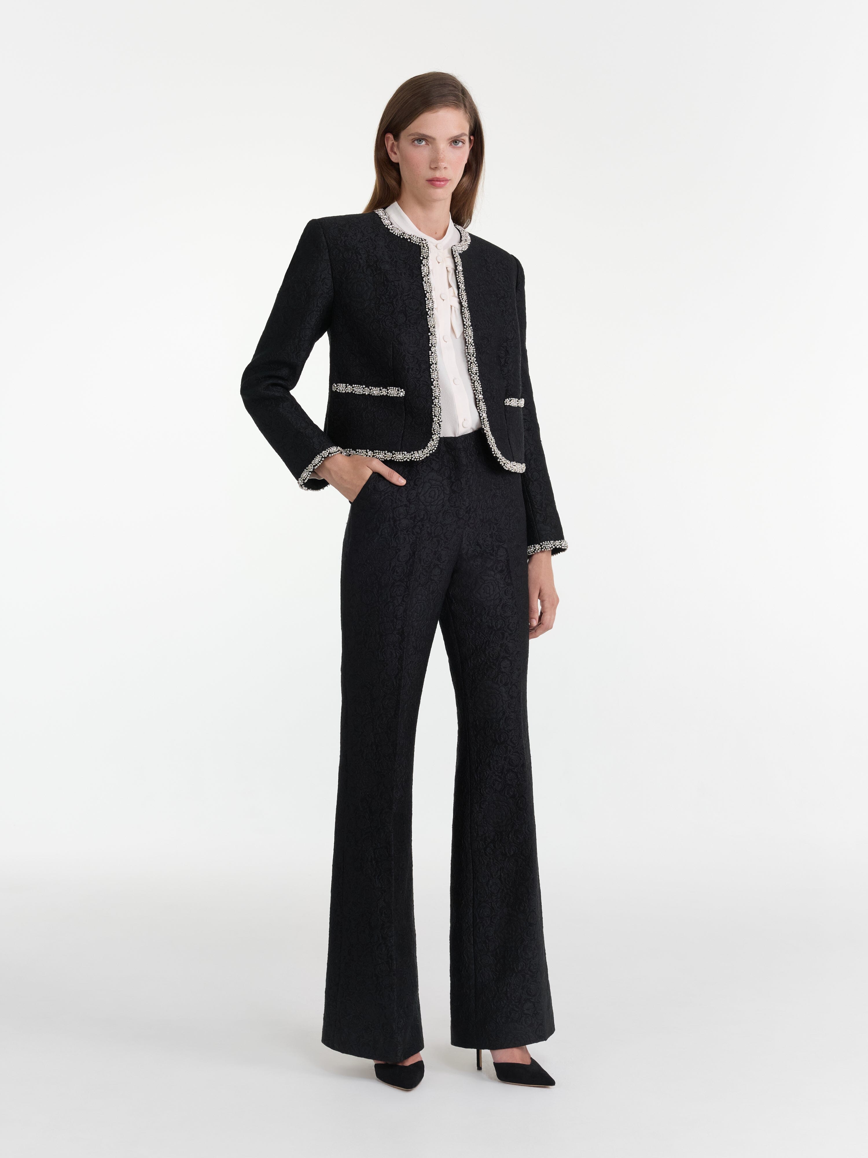 Luma Jacket in Noir Rose Crystal