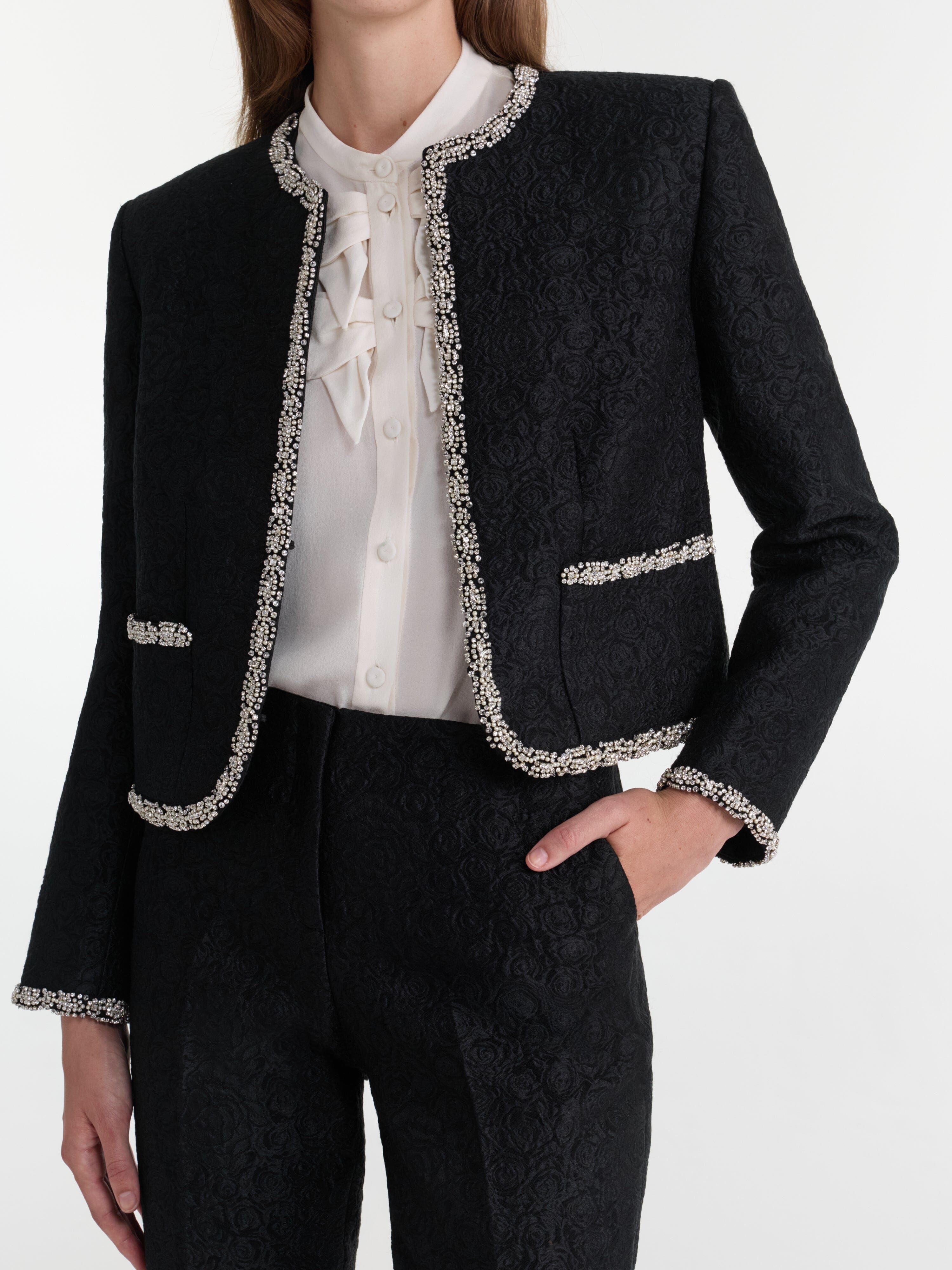 Luma Jacket in Noir Rose Crystal