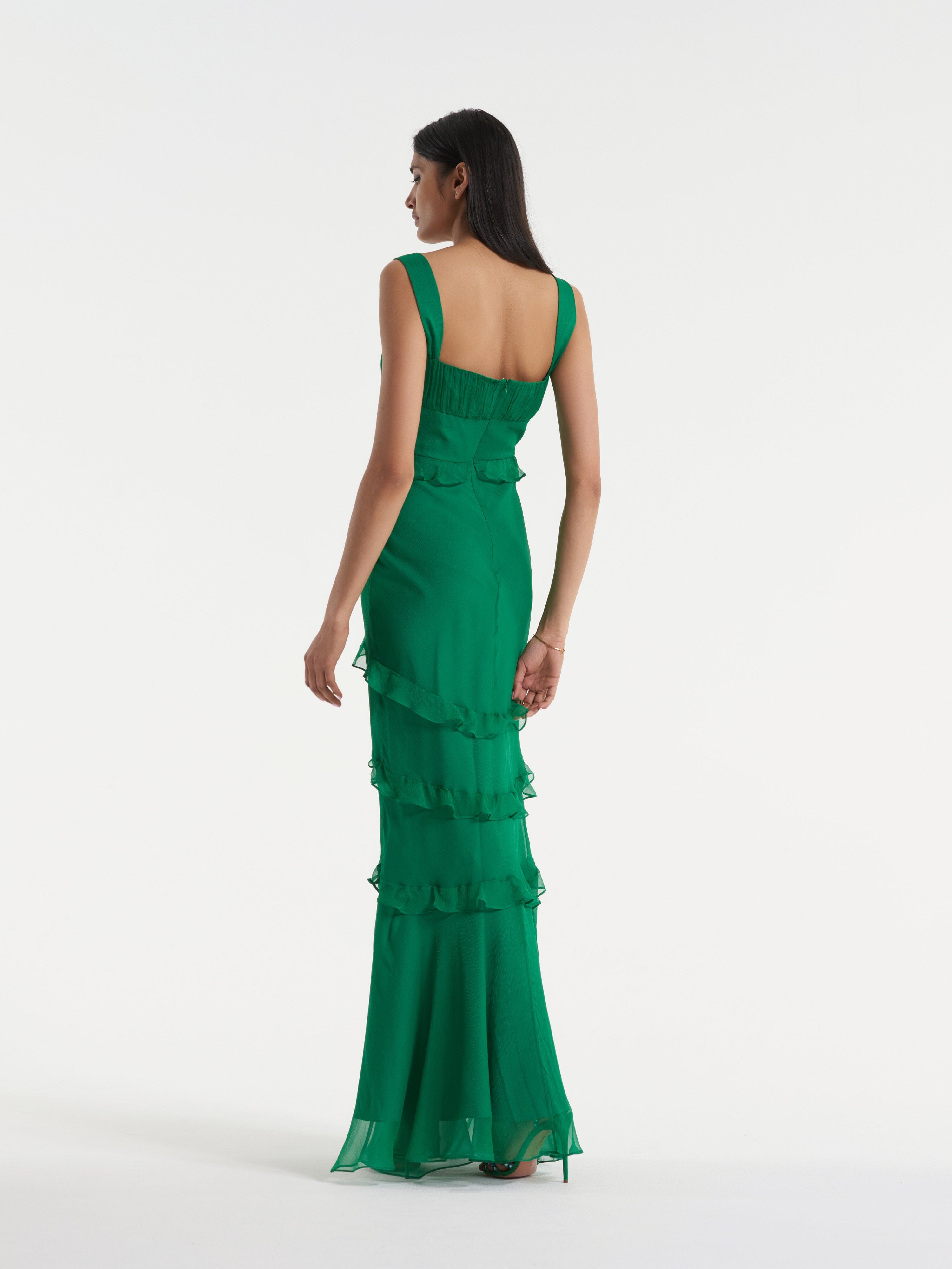 Saloni emerald 2024 kelly dress