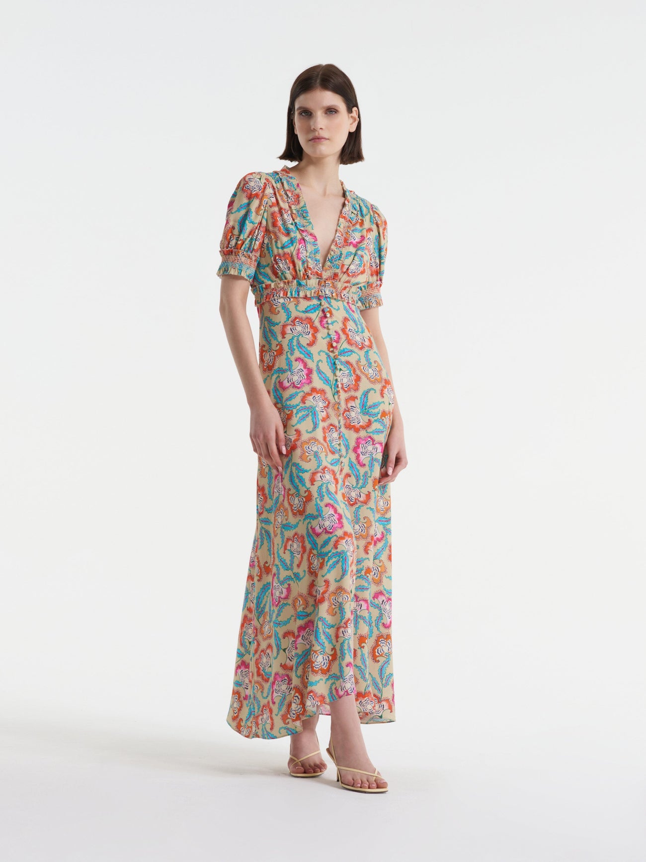 Load image into Gallery viewer, Lea Smocked Dress in Aphrodite