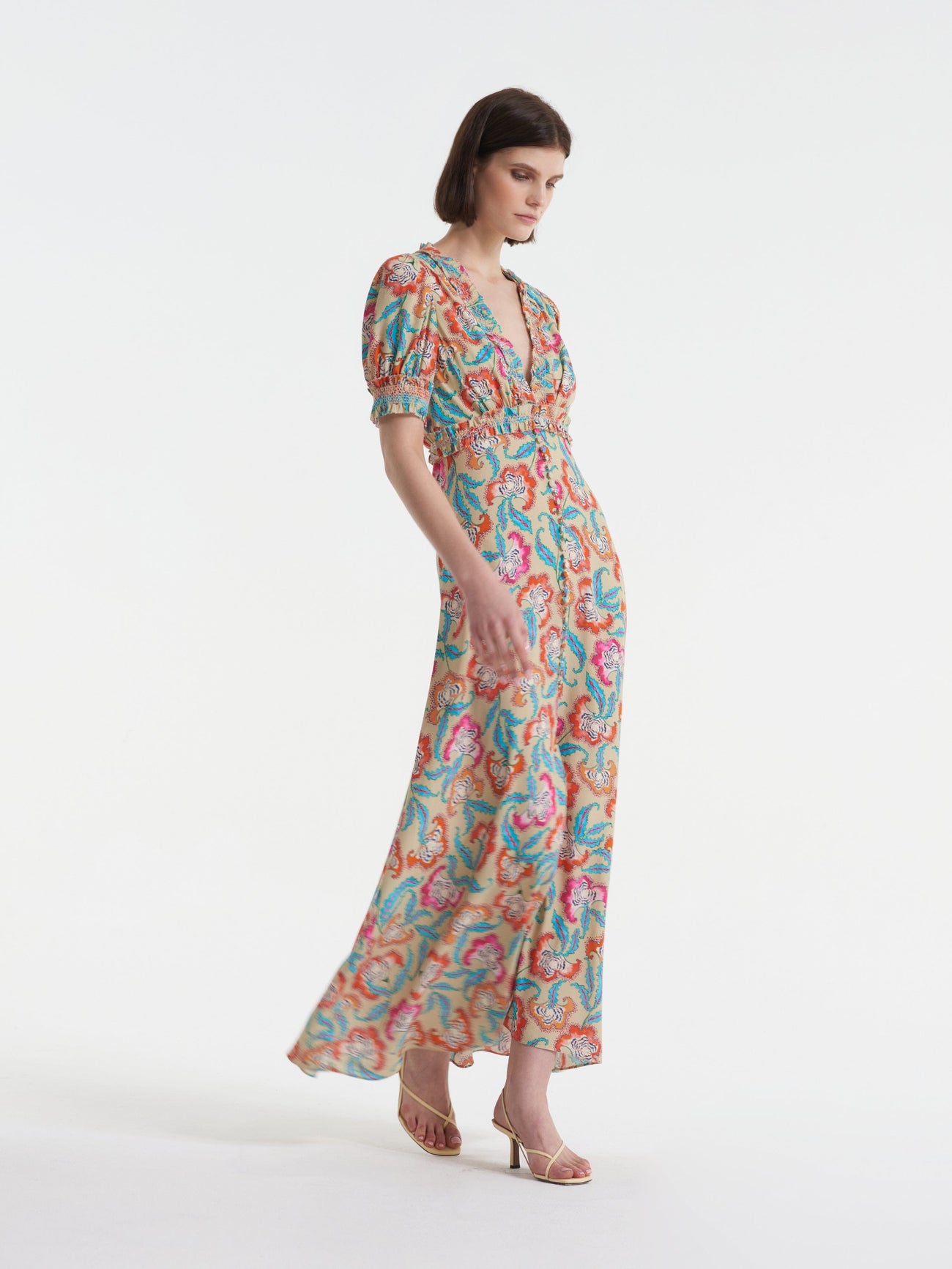 Load image into Gallery viewer, Lea Smocked Dress in Aphrodite