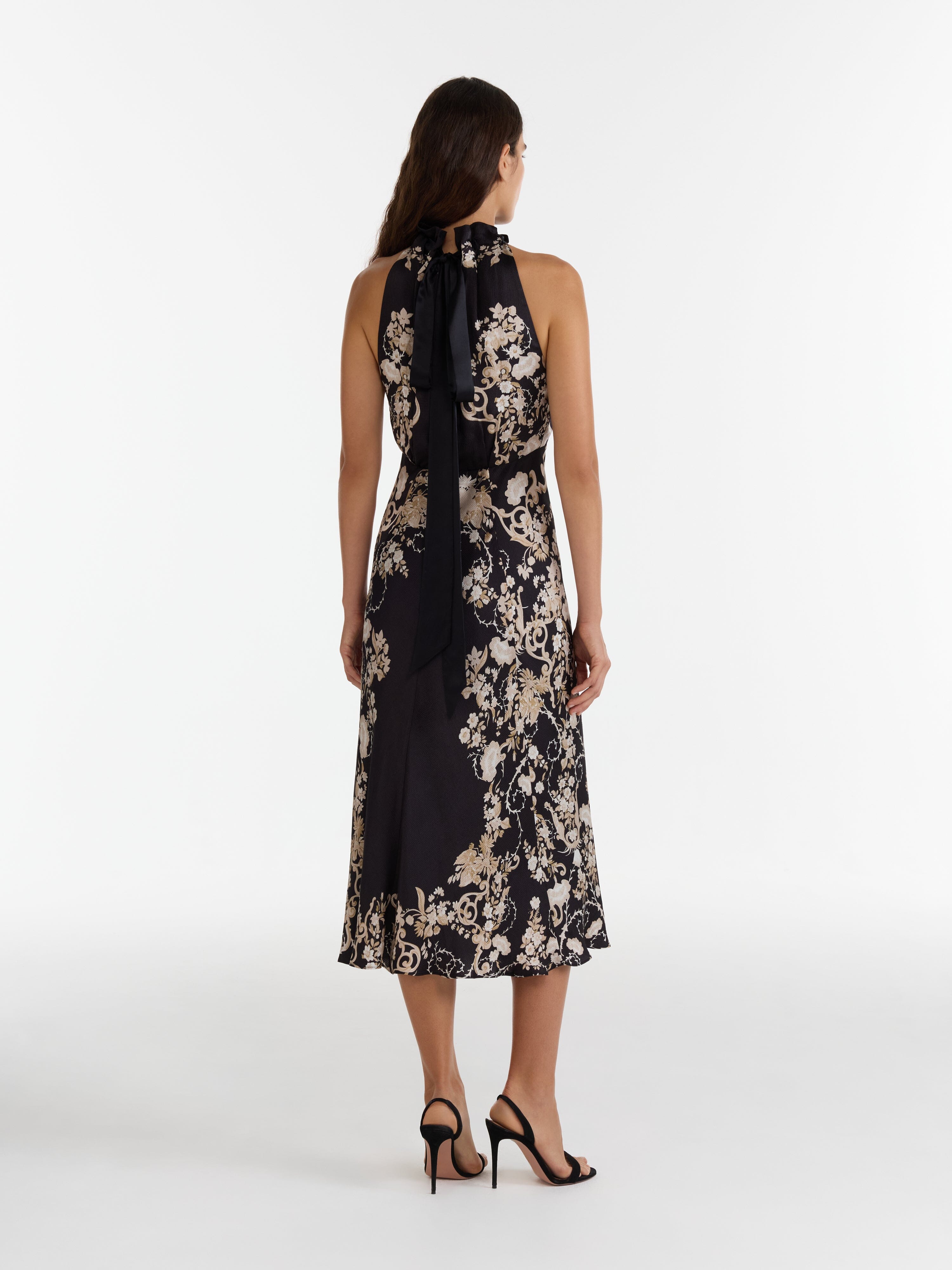 Michelle Midi C Dress in Nerine Noir