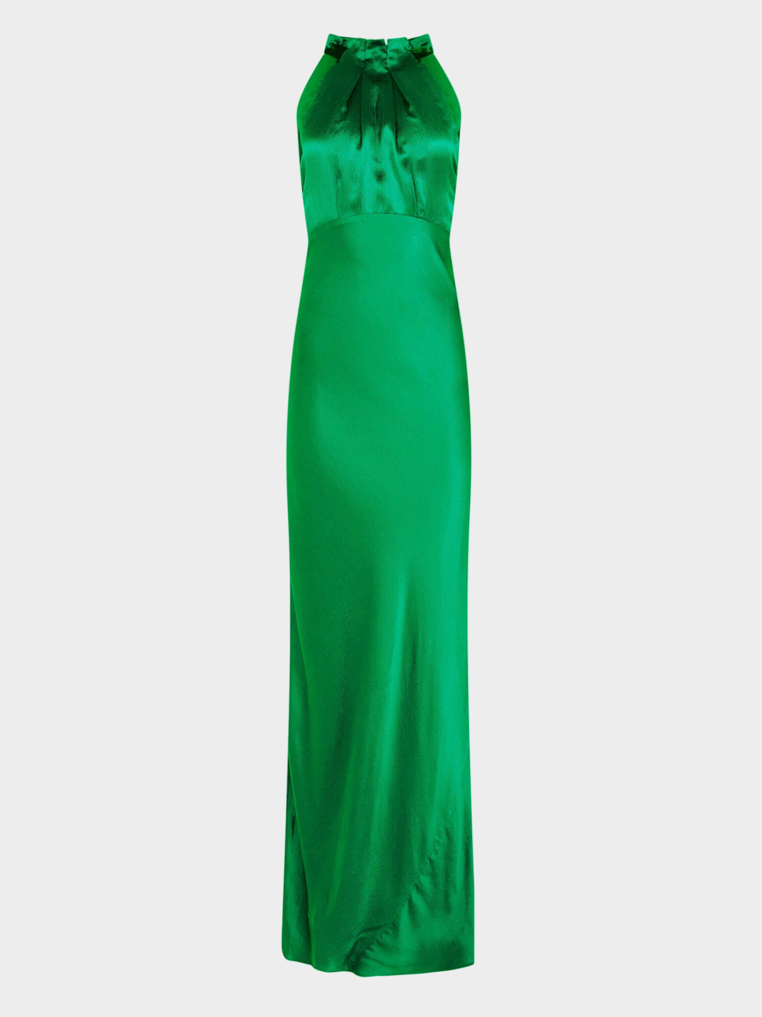 Michelle Dress Emerald Green Navy