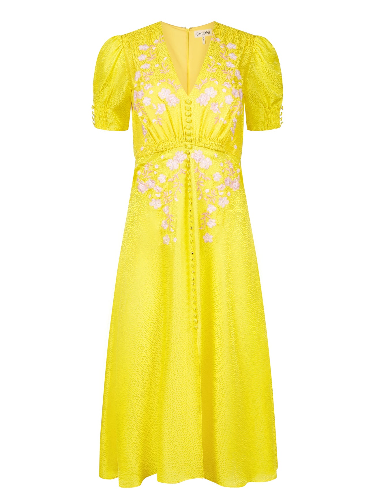 Load image into Gallery viewer, Lea Dress in Bright Lemon
