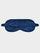Piped Eye Mask in Navy Marbling
