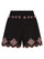 Paige Cotton Shorts in Black Starburst