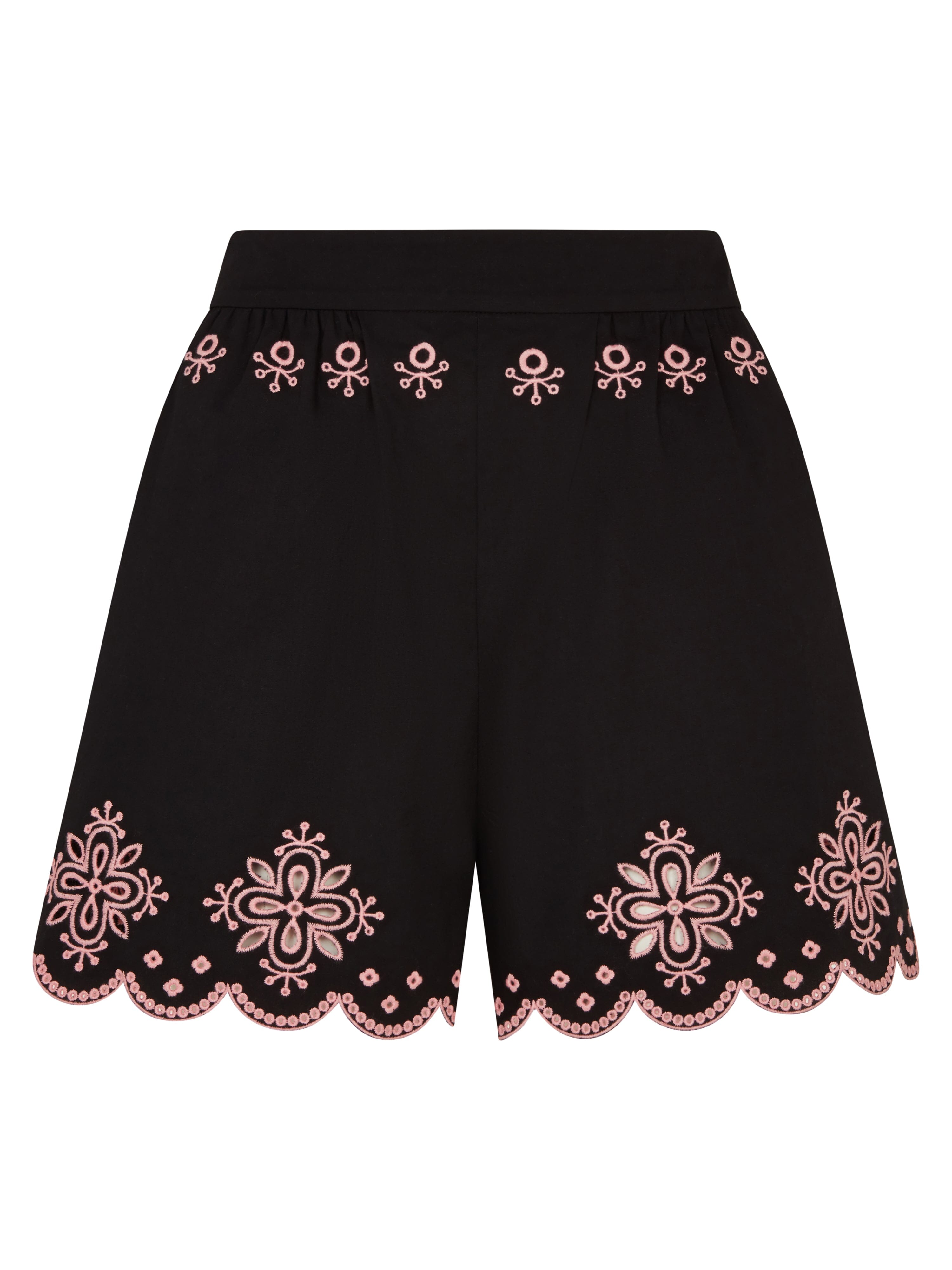 Paige Cotton Shorts in Black Starburst