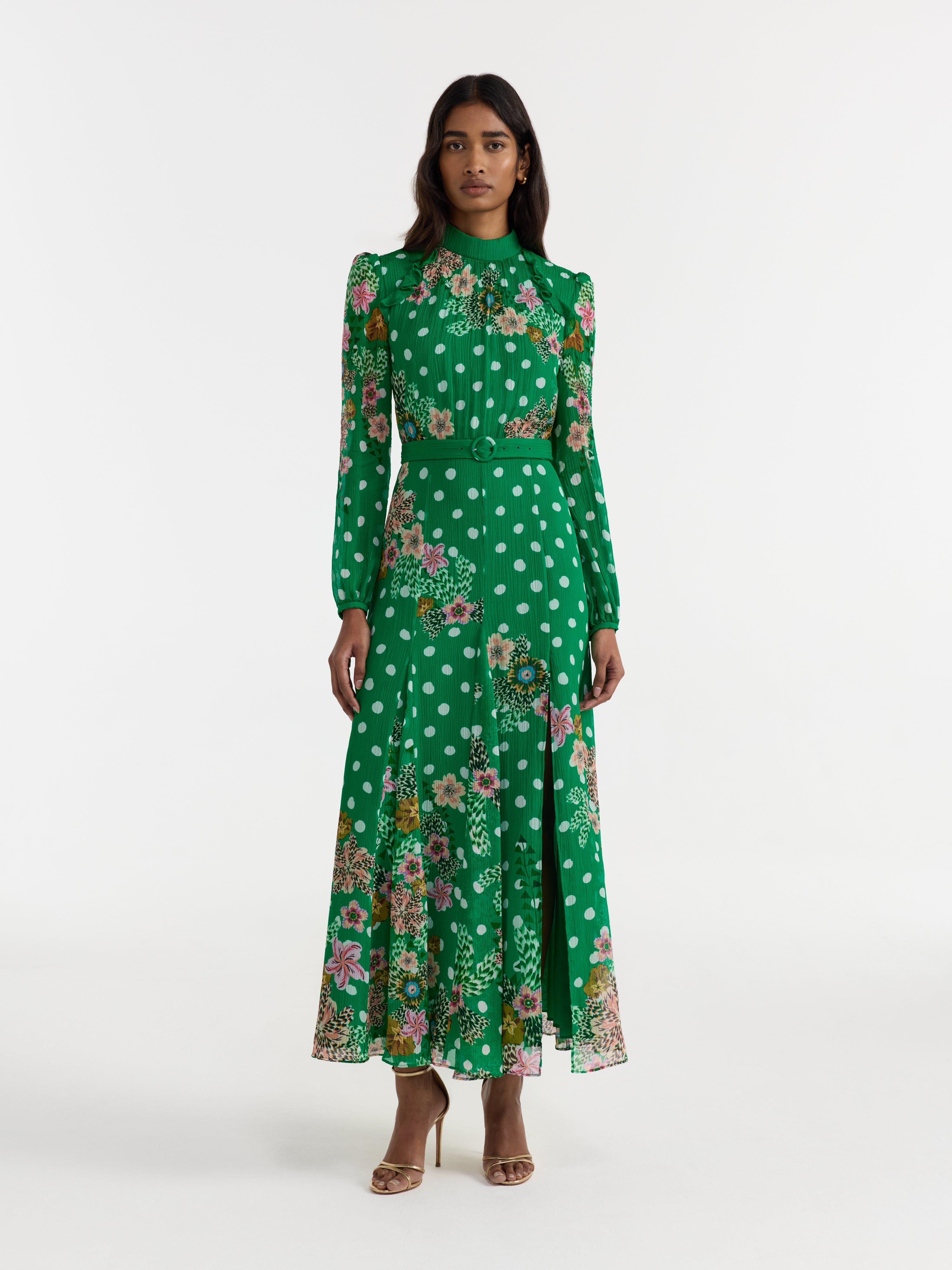 Jacqui B Dress in Celosia Polka