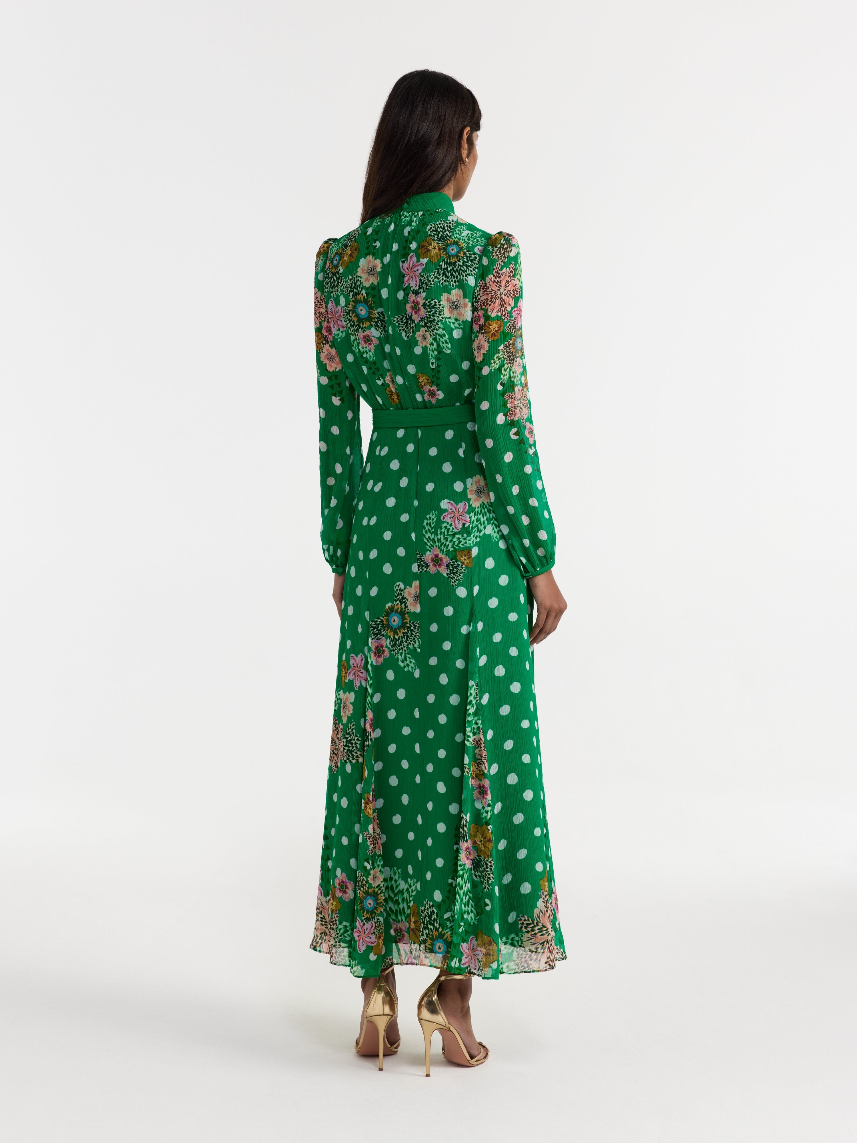 Jacqui B Dress in Celosia Polka