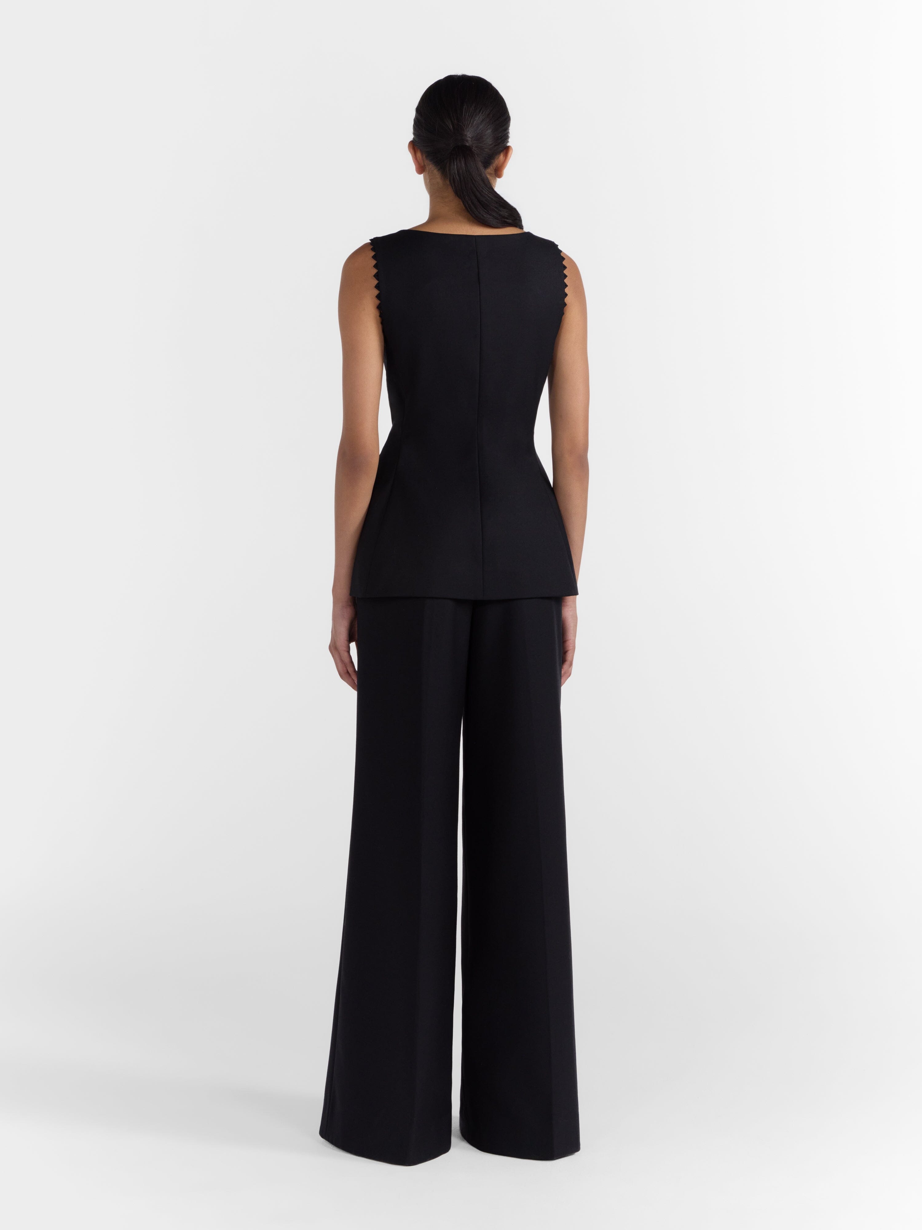 Bibba Sleeveless Jacket in Black – SALONI Bibba Sleeveless Jacket in Black – SALONI