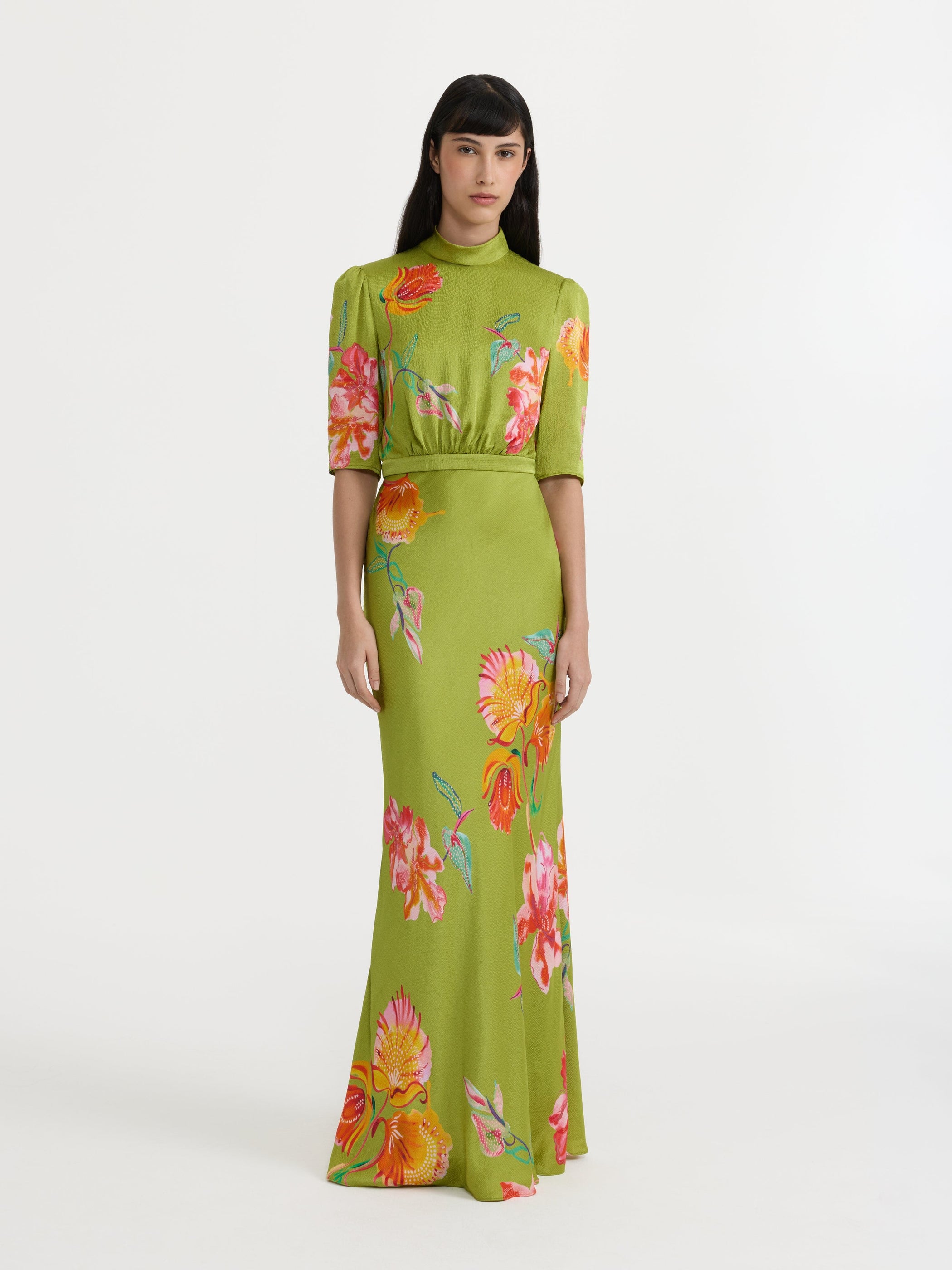 Adele B Dress in Lilia Garden
