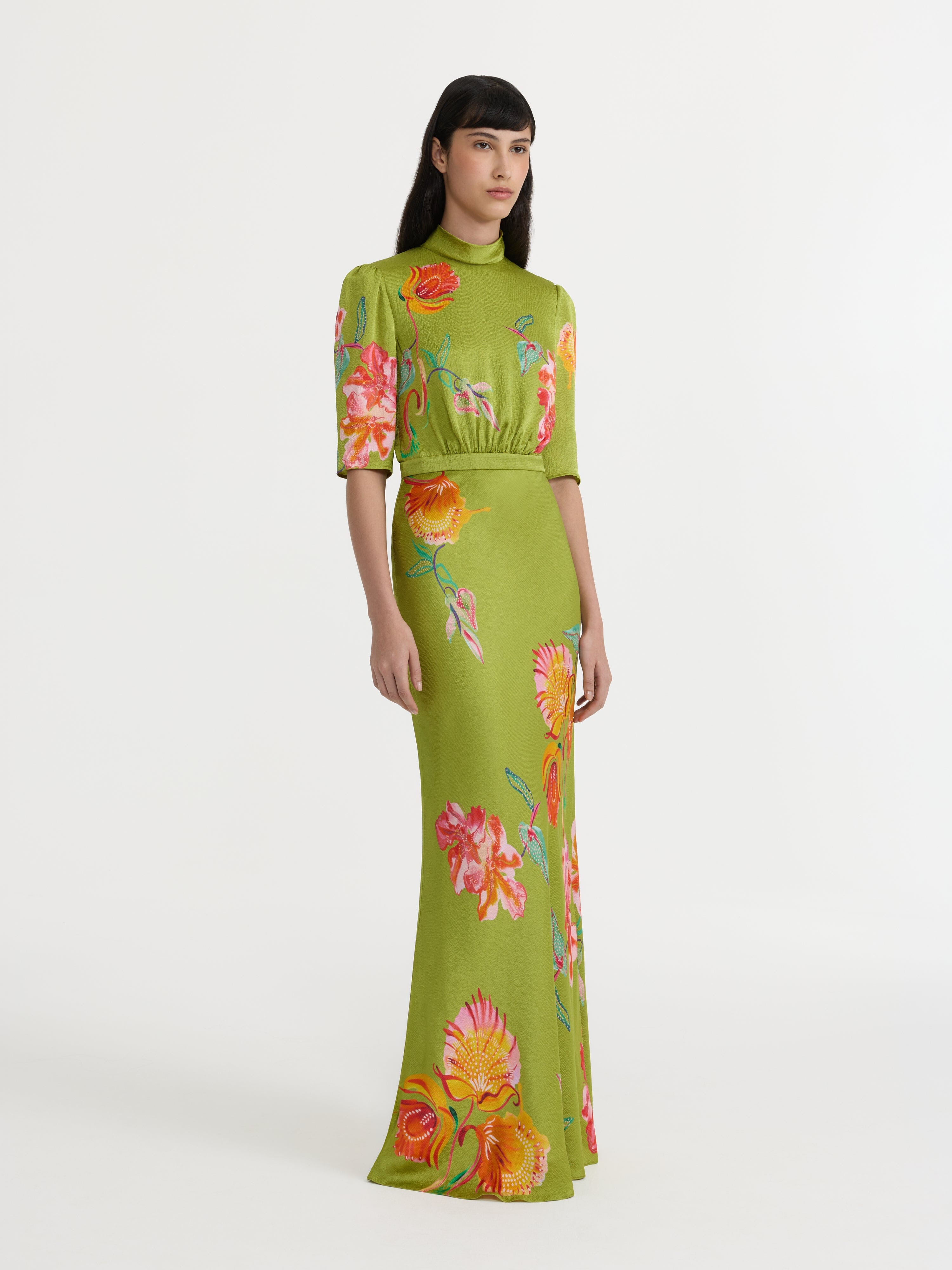 Adele B Dress in Lilia Garden