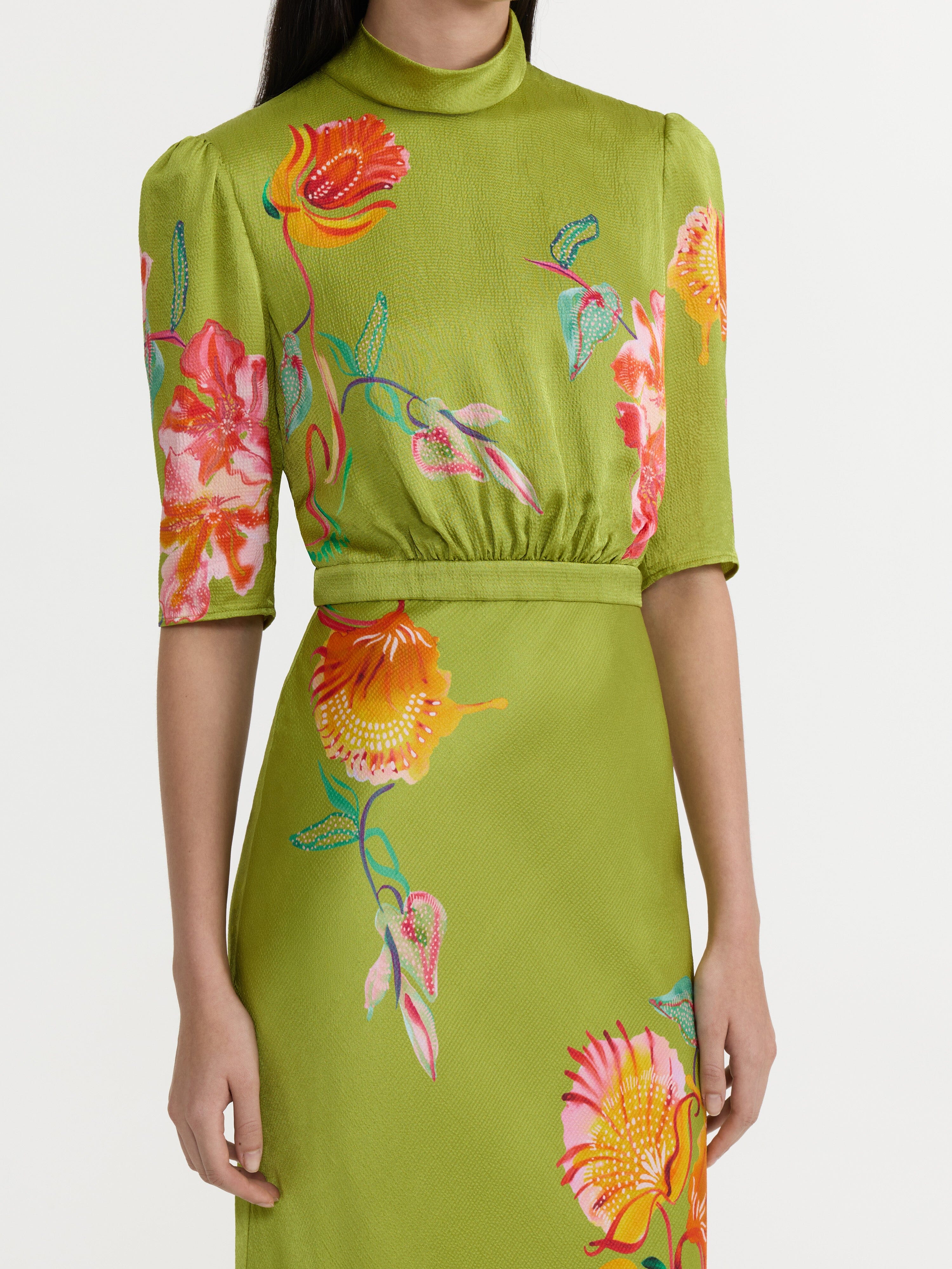 Adele B Dress in Lilia Garden