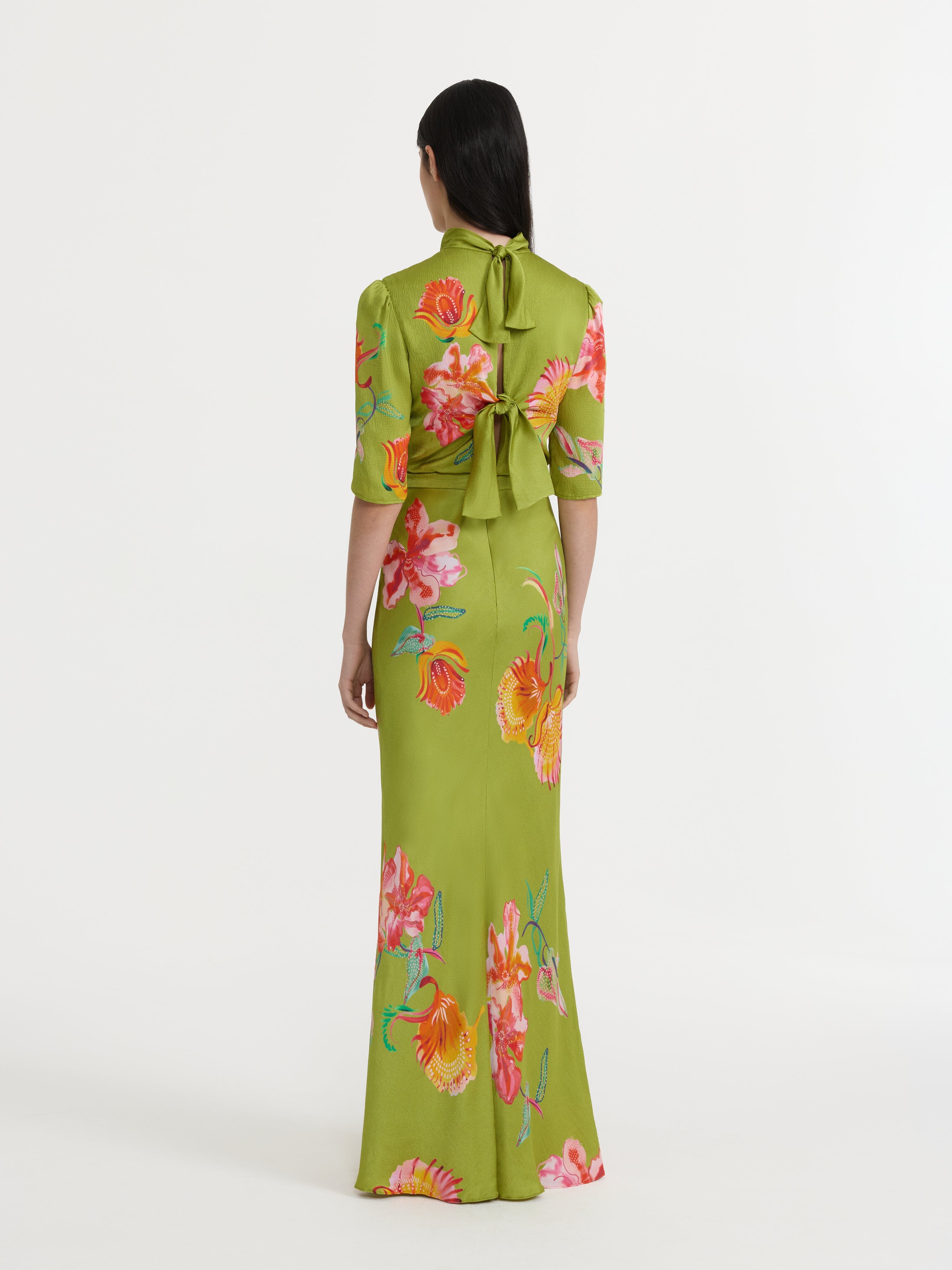 Adele B Dress in Lilia Garden