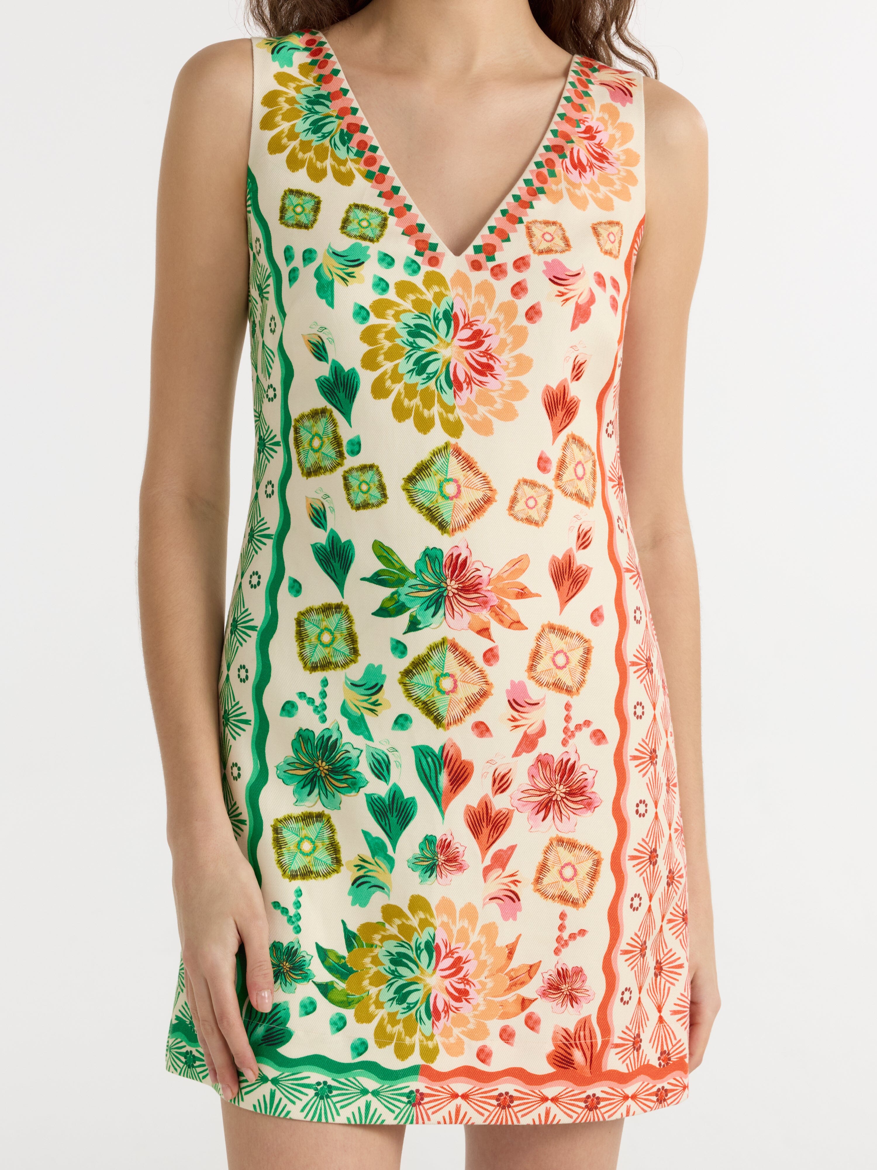 Alba C Dress in Sunrise Border