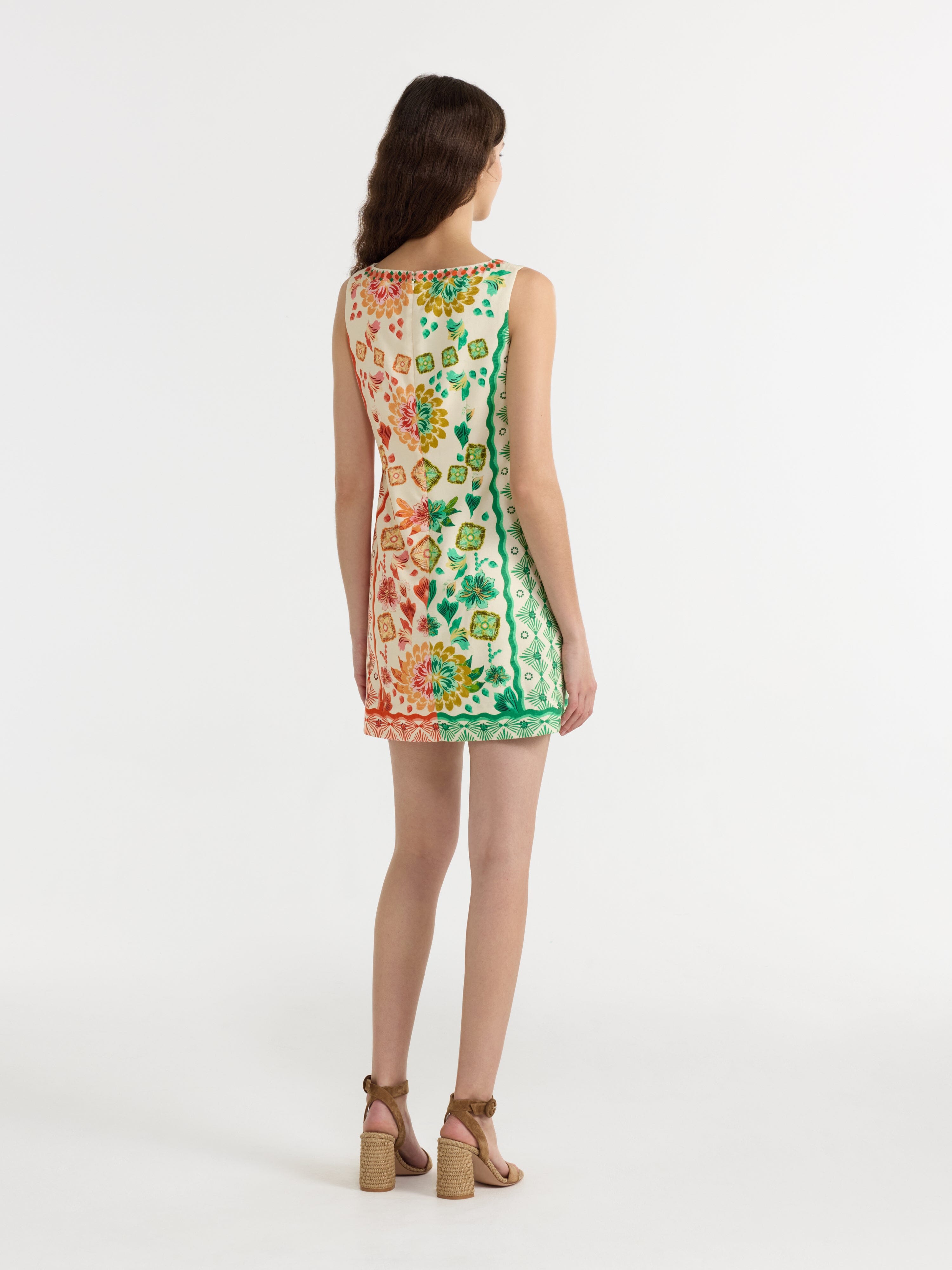 Alba C Dress in Sunrise Border