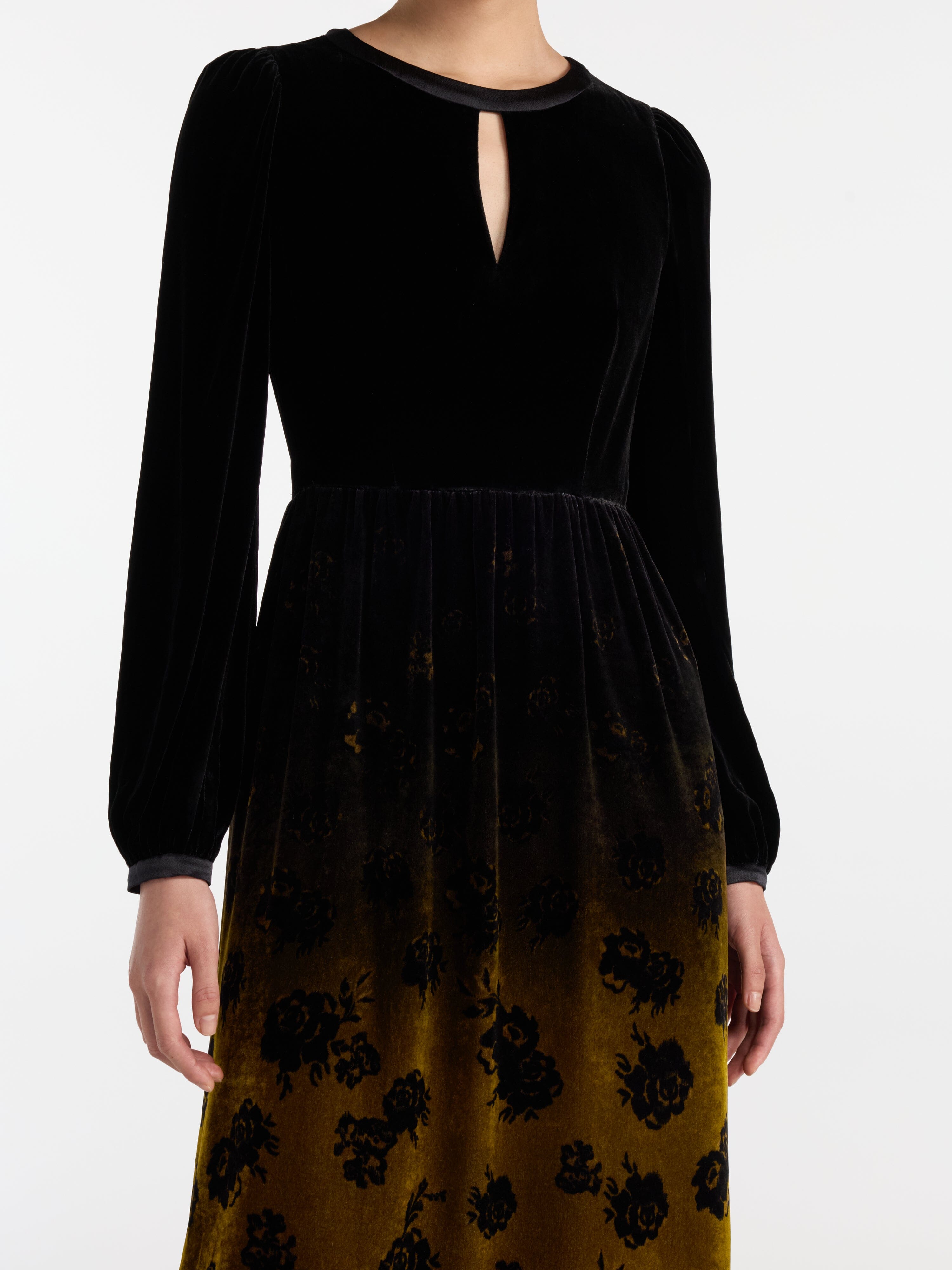 Camille E Dress in Golden Rosebay