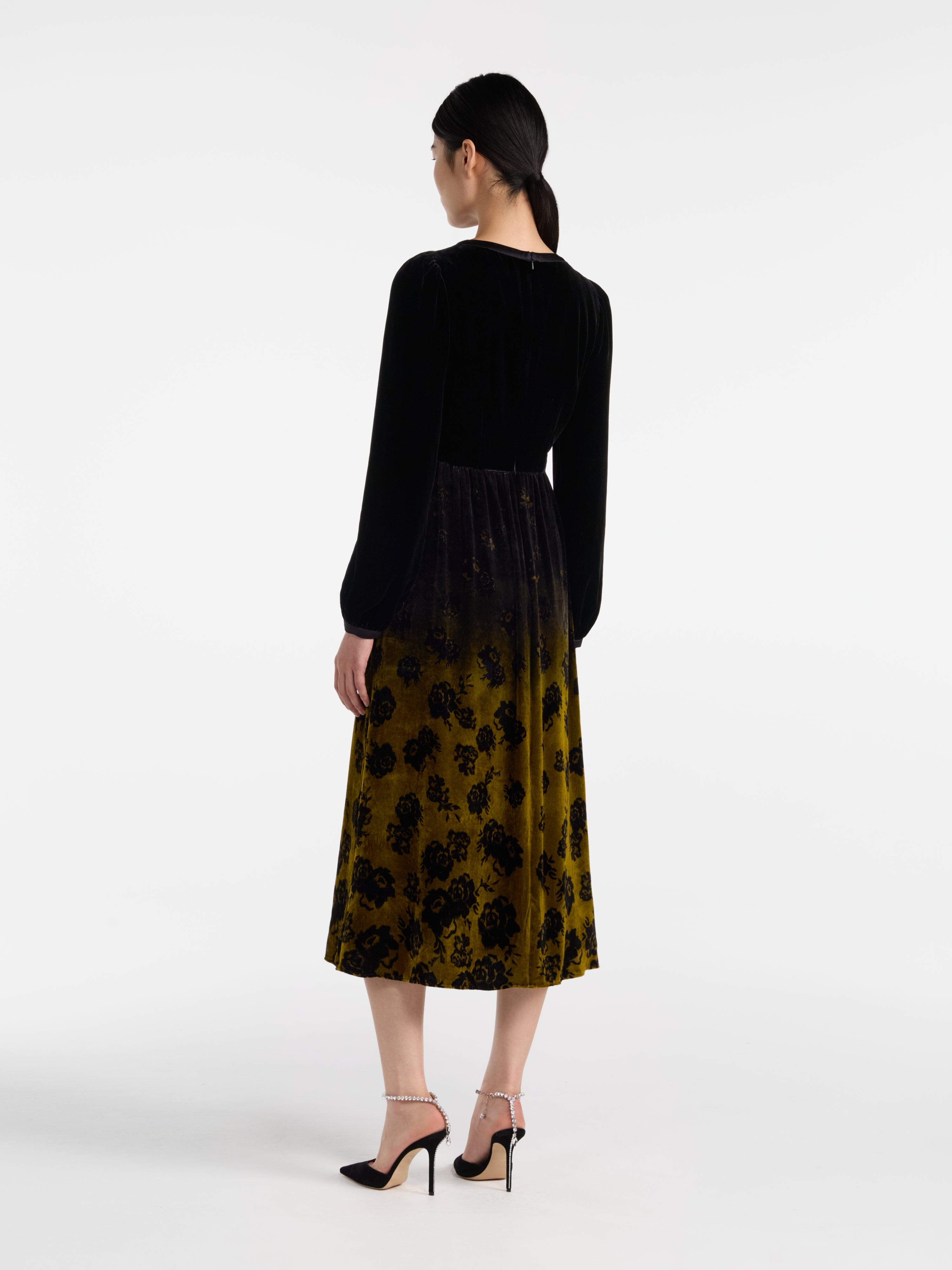 Camille E Dress in Golden Rosebay