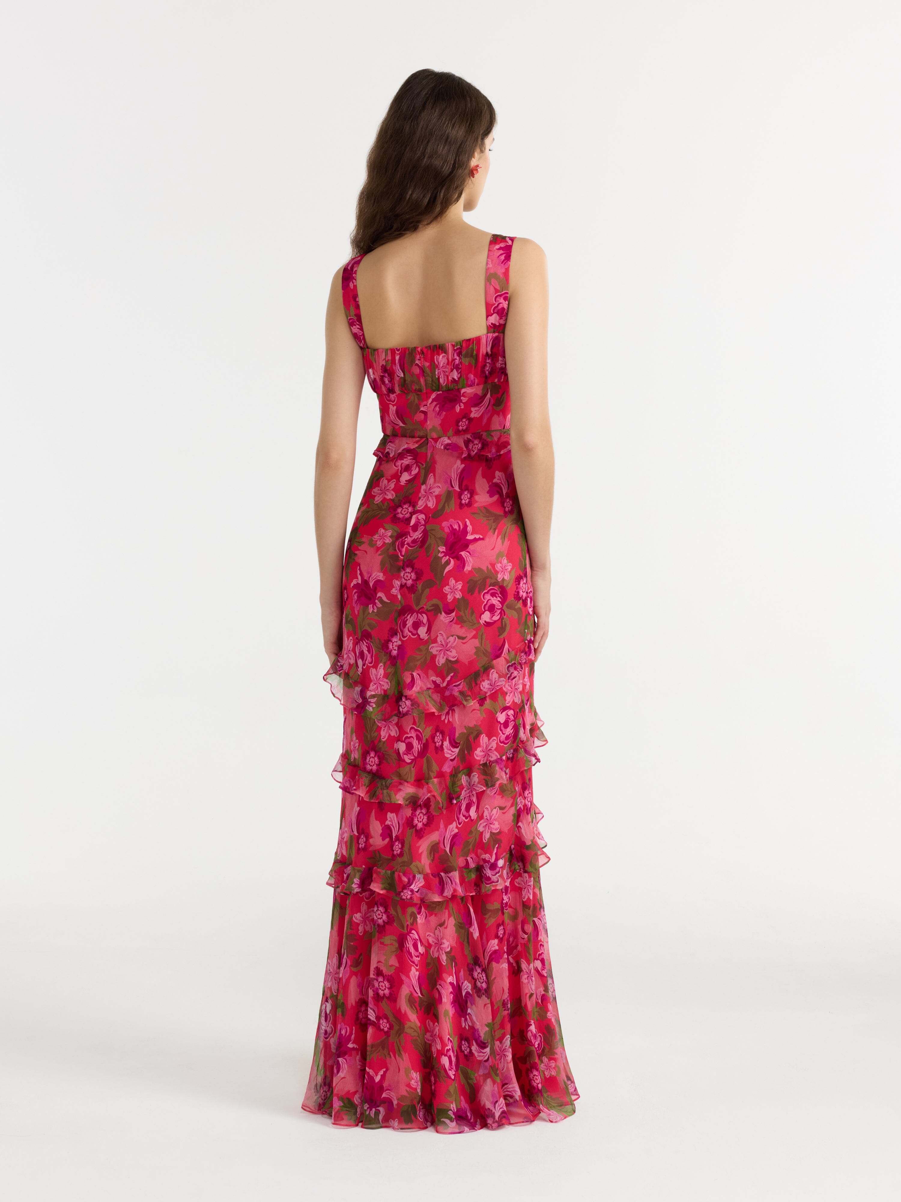 chandra maxi dress Meshki Yellow Chandra Lace Maxi Dress by Meshki