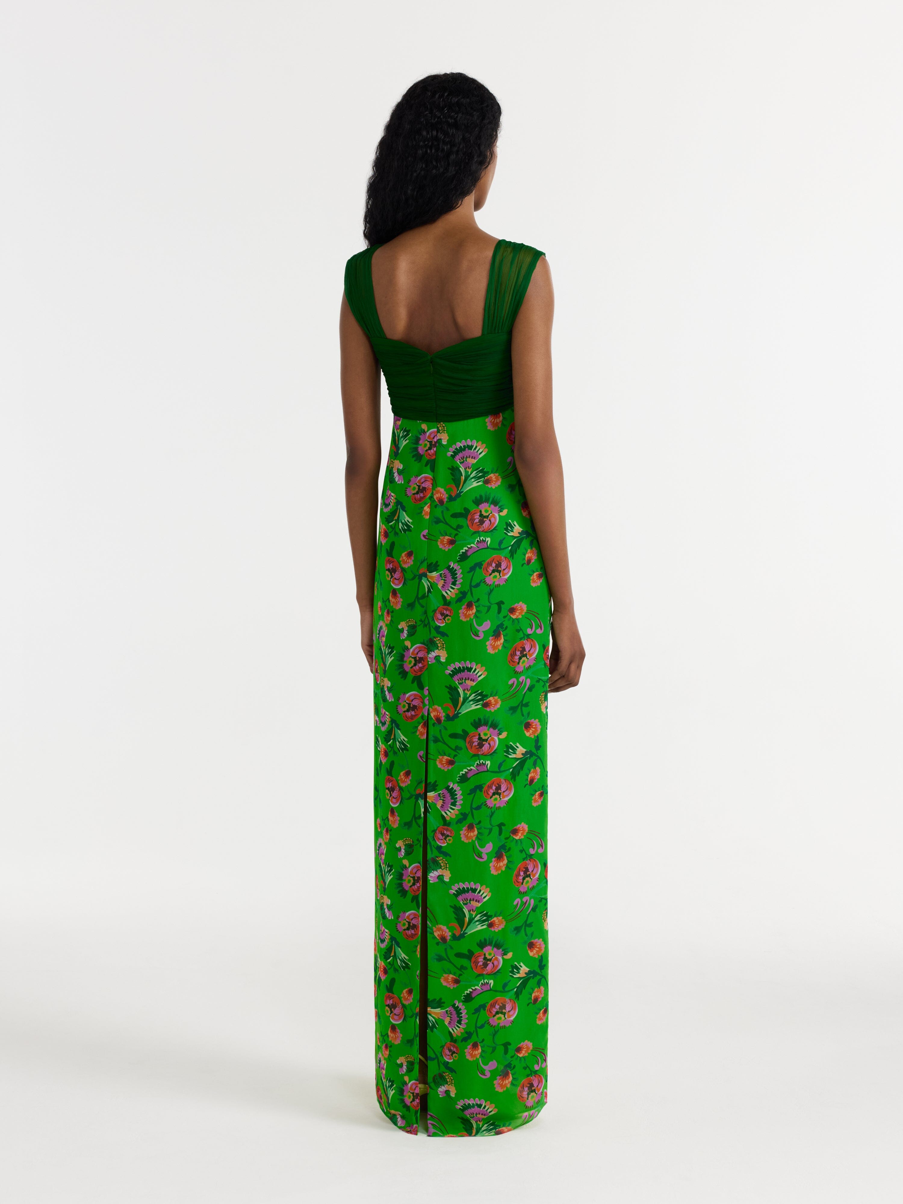SALONI Chani Long Dress in Green - size 4 SALONI Chani Long Dress in Green - size 4