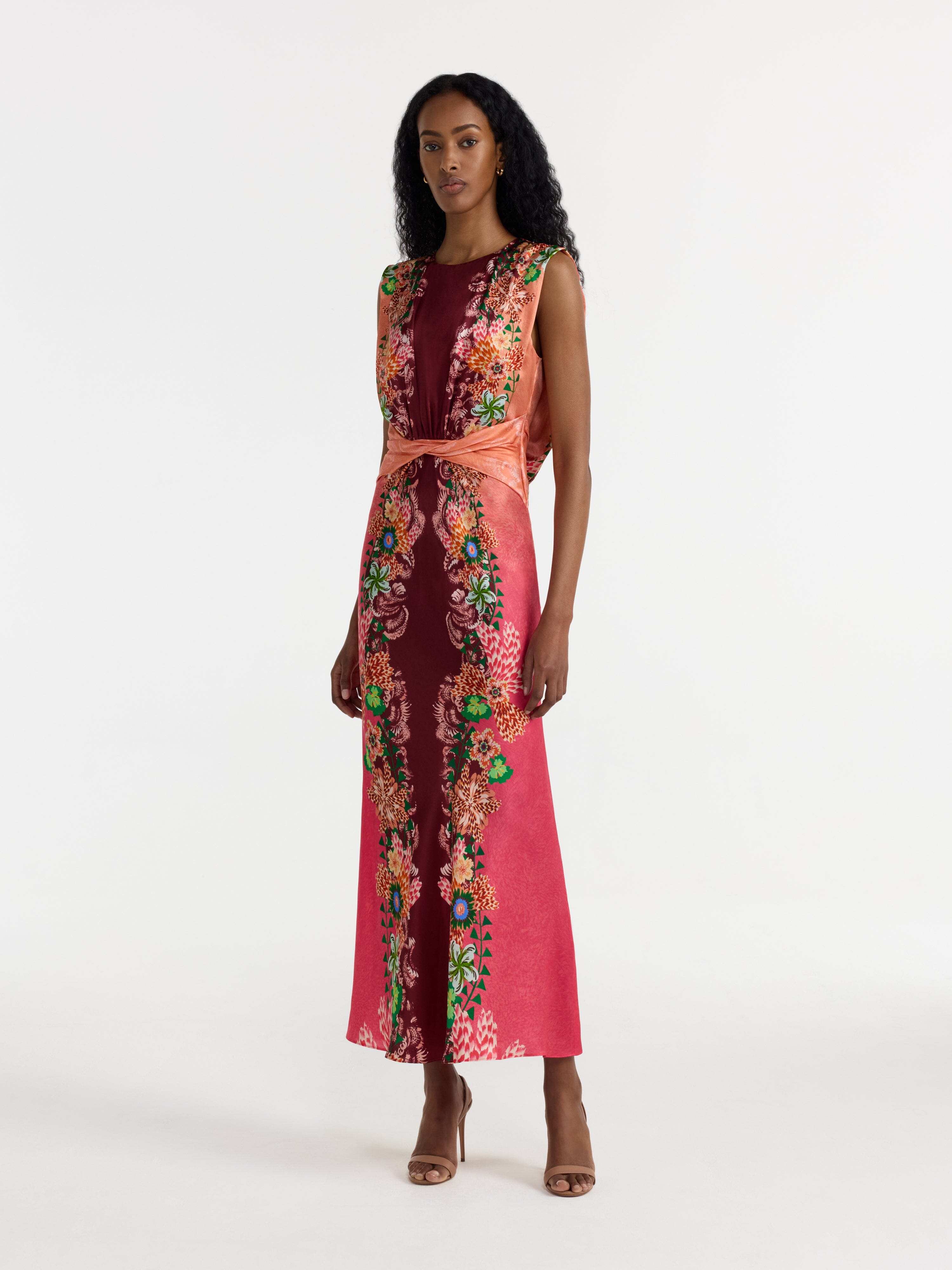 Gwen Dress in Fiori Border