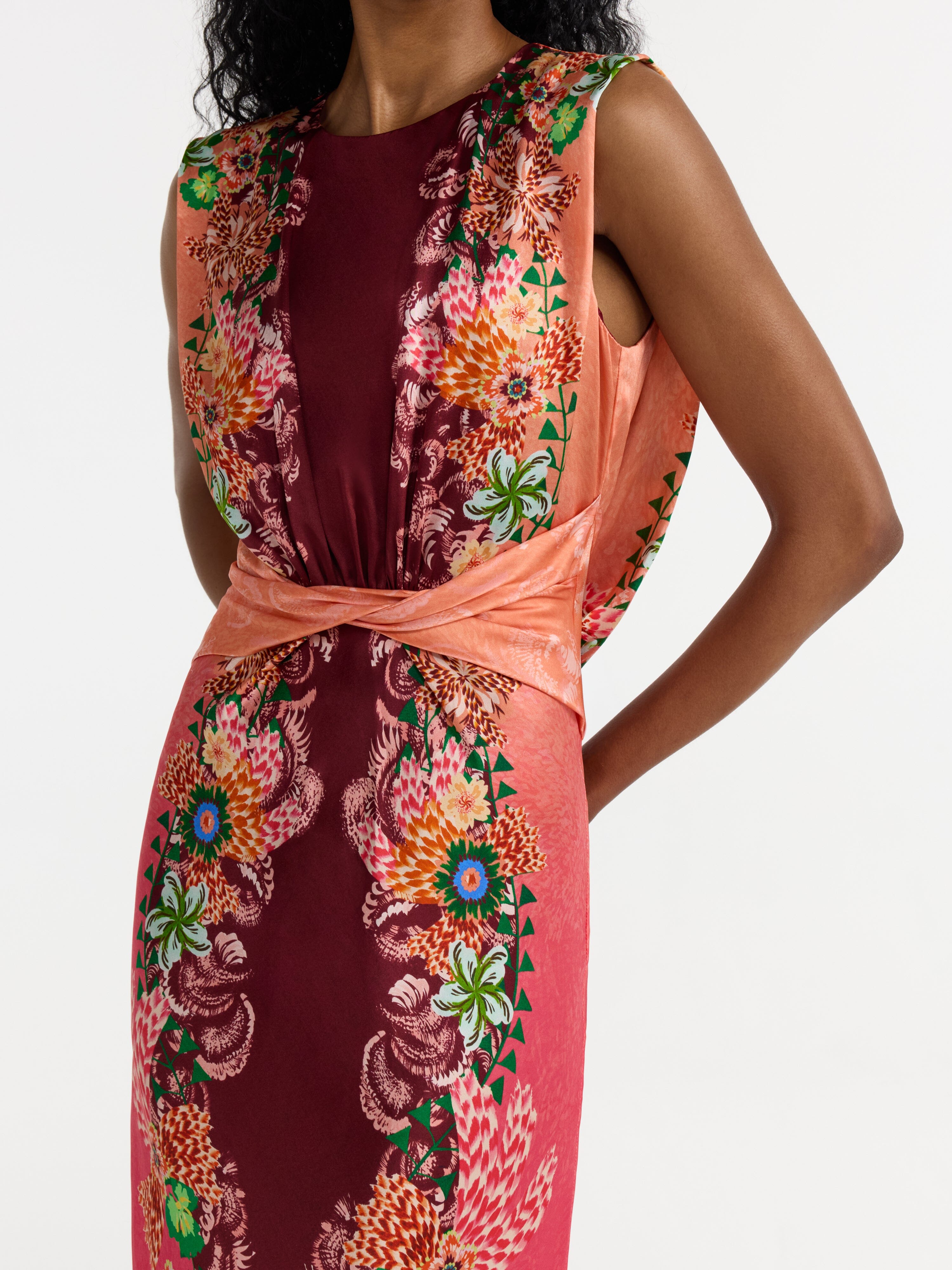 Gwen Dress in Fiori Border