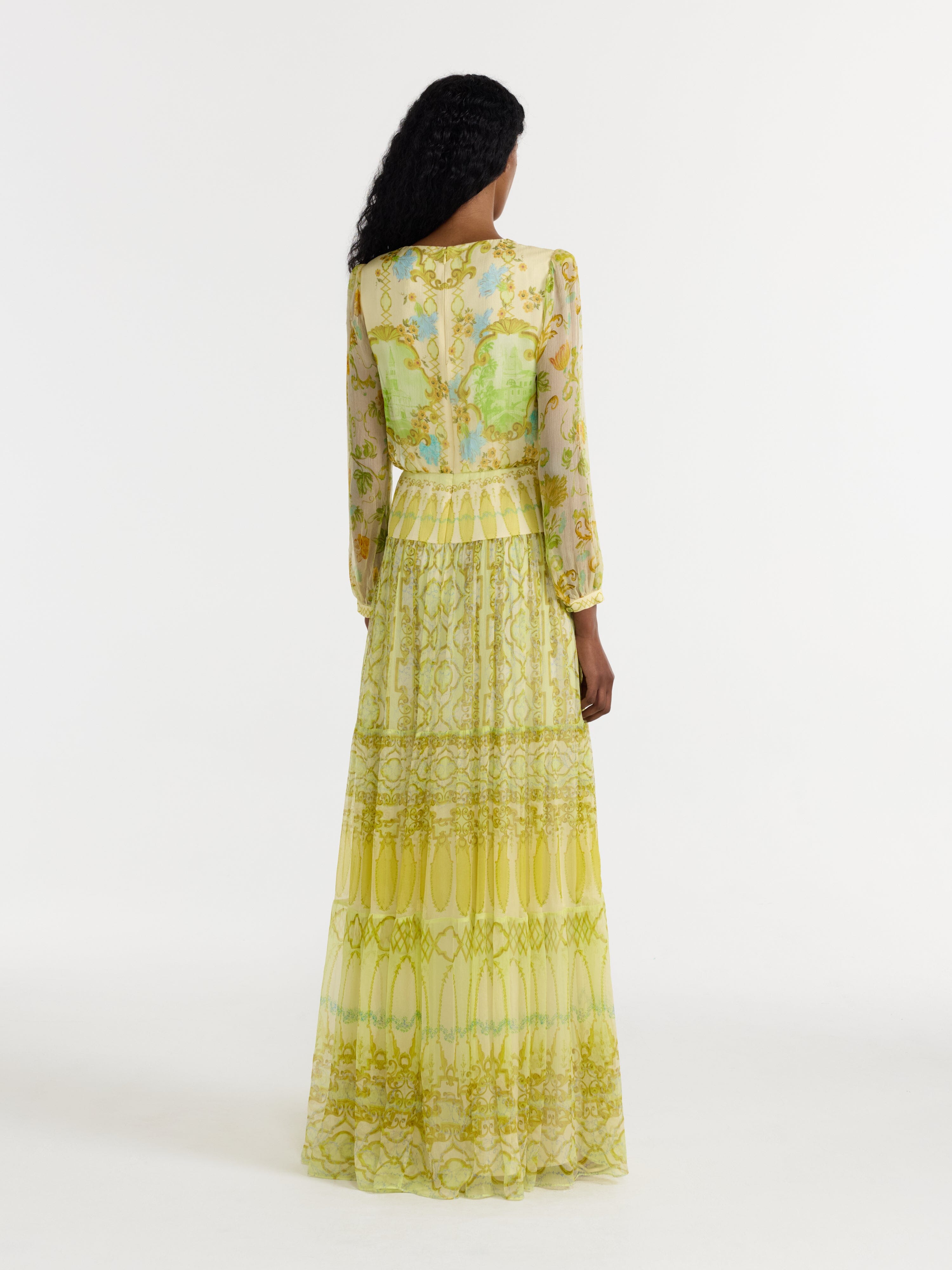 Isabel Long Dress in Mandevilla Vista