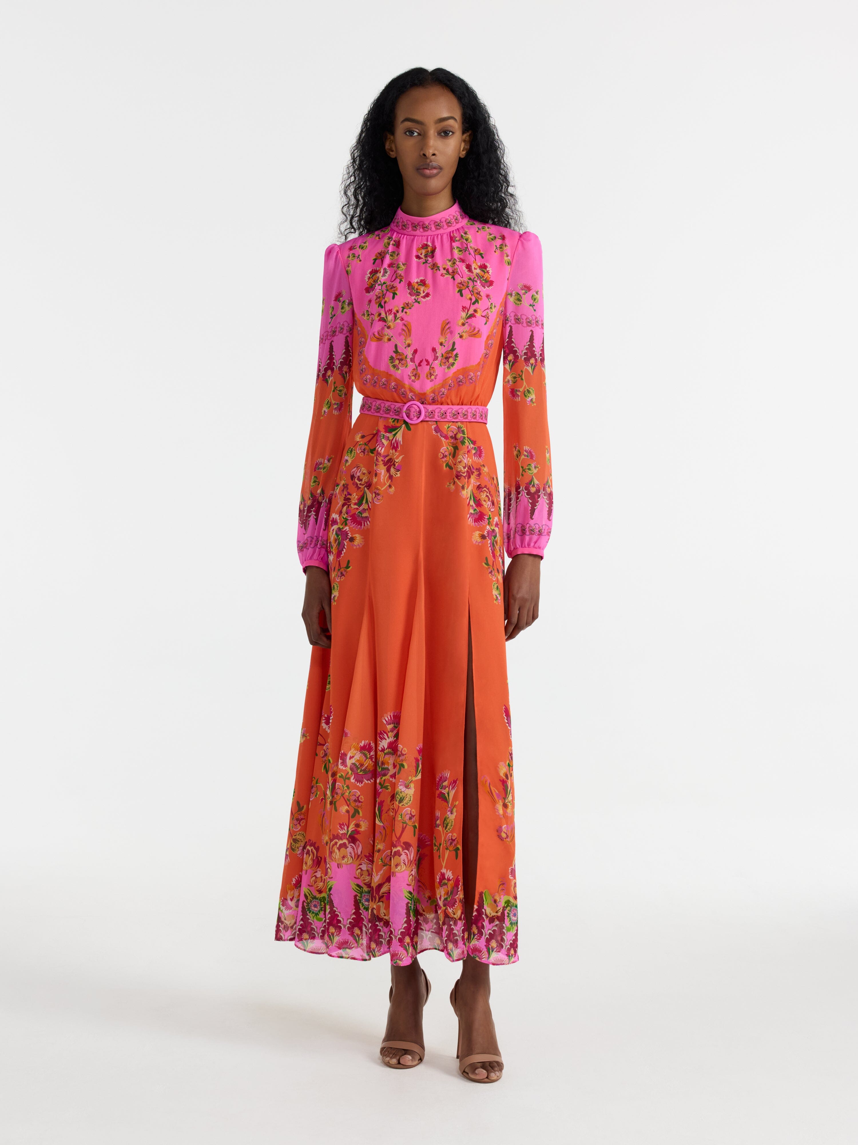 Jacqui D Dress in Saffier Tangerine