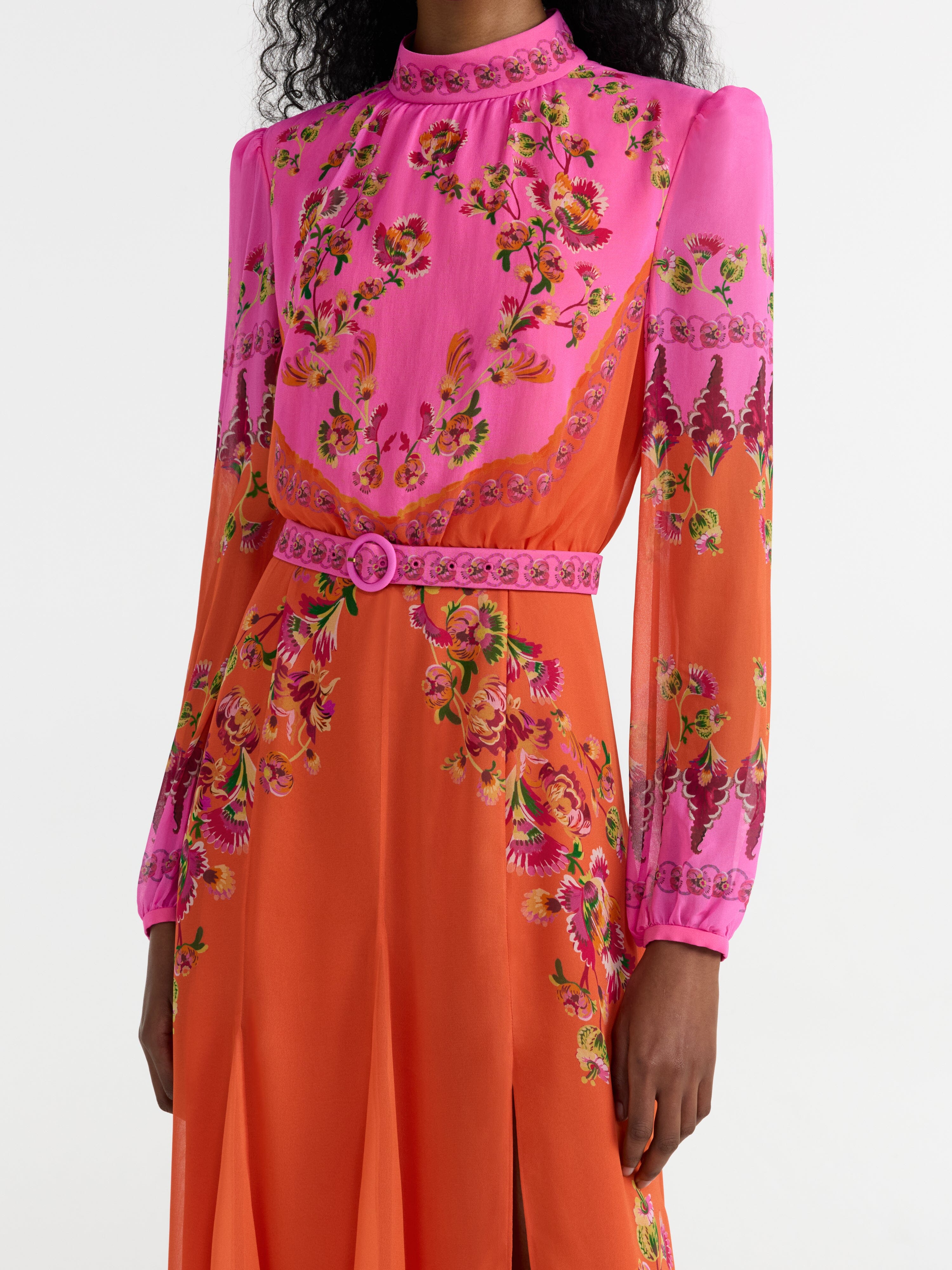 Jacqui D Dress in Saffier Tangerine