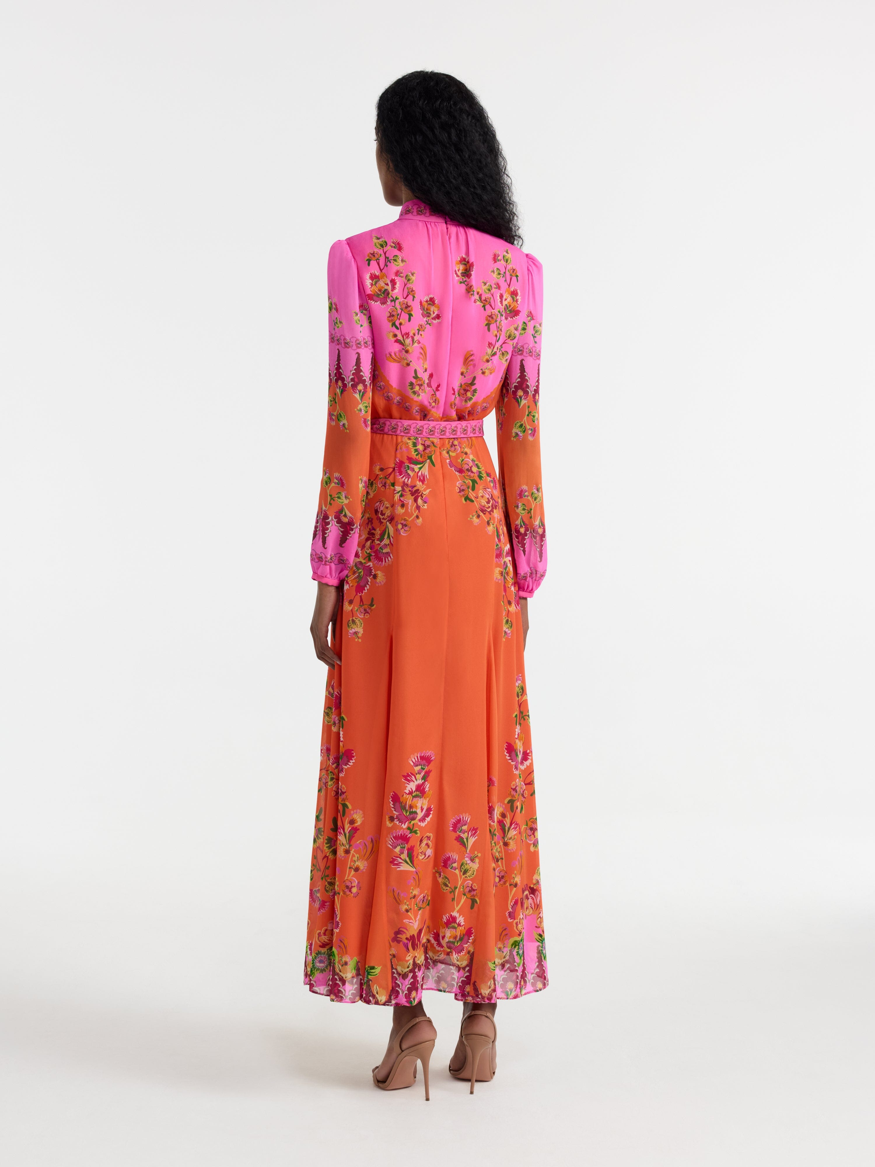 Jacqui D Dress in Saffier Tangerine