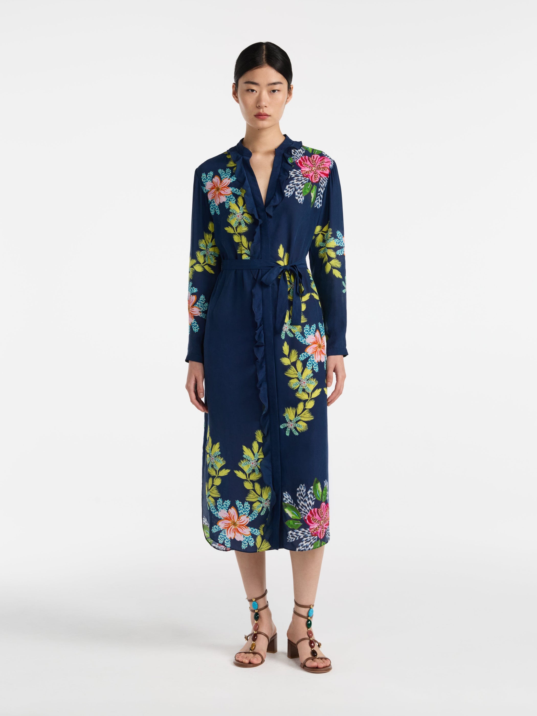 Jada Dress in Hosta Garden