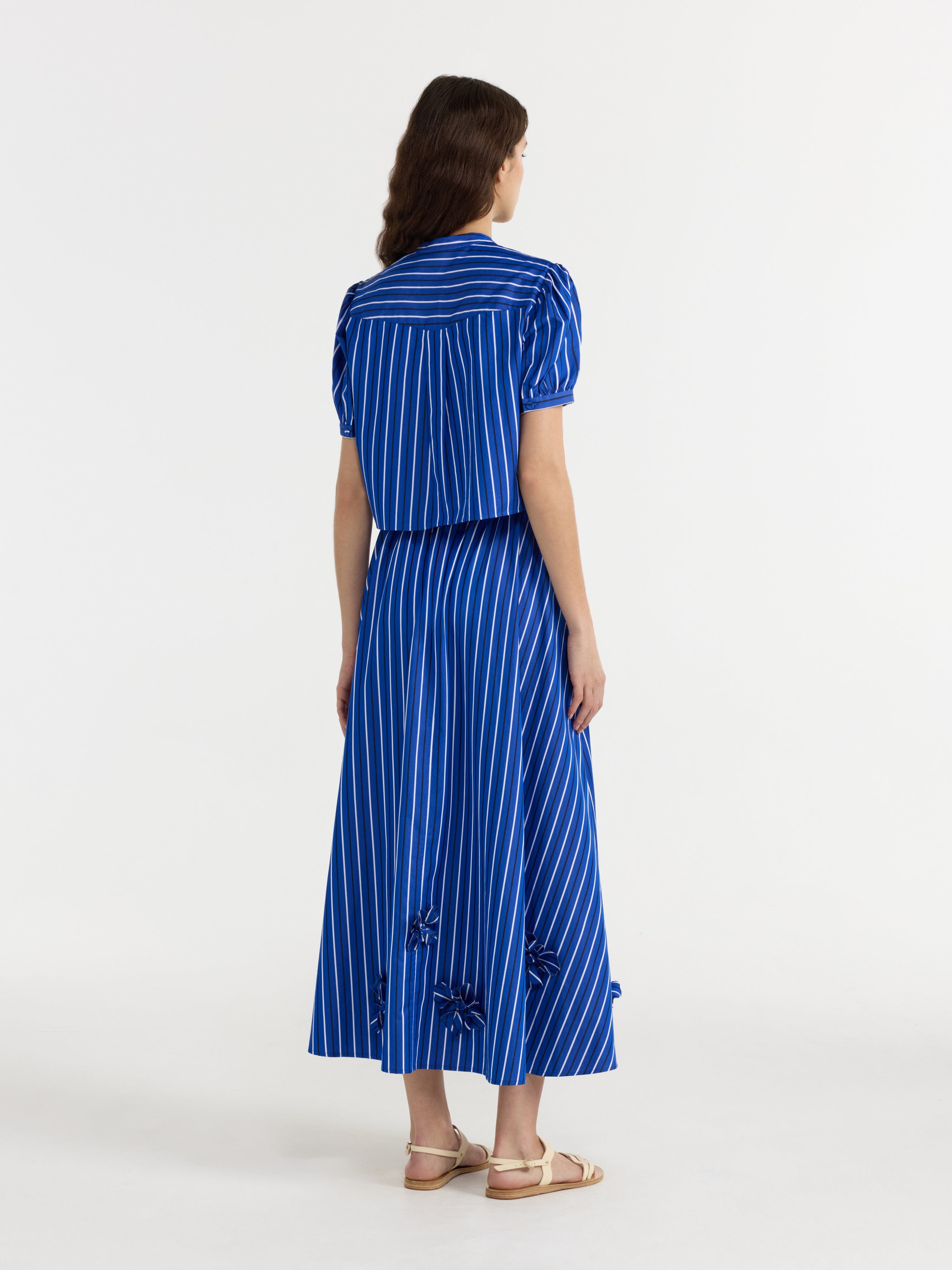 Jude C Shirt in Azure Stripe