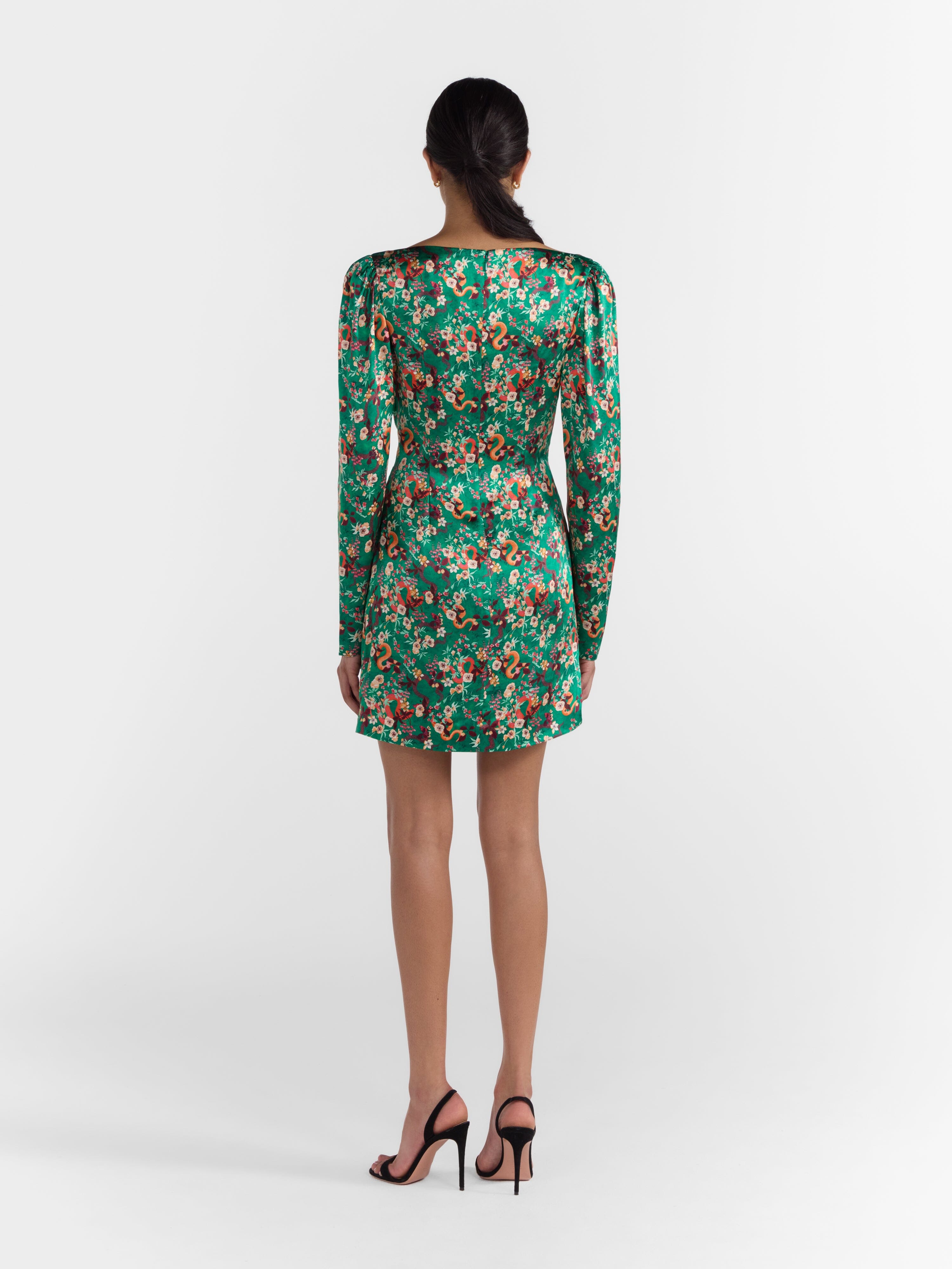 Kelly Mini B Dress Emerald Ophidian