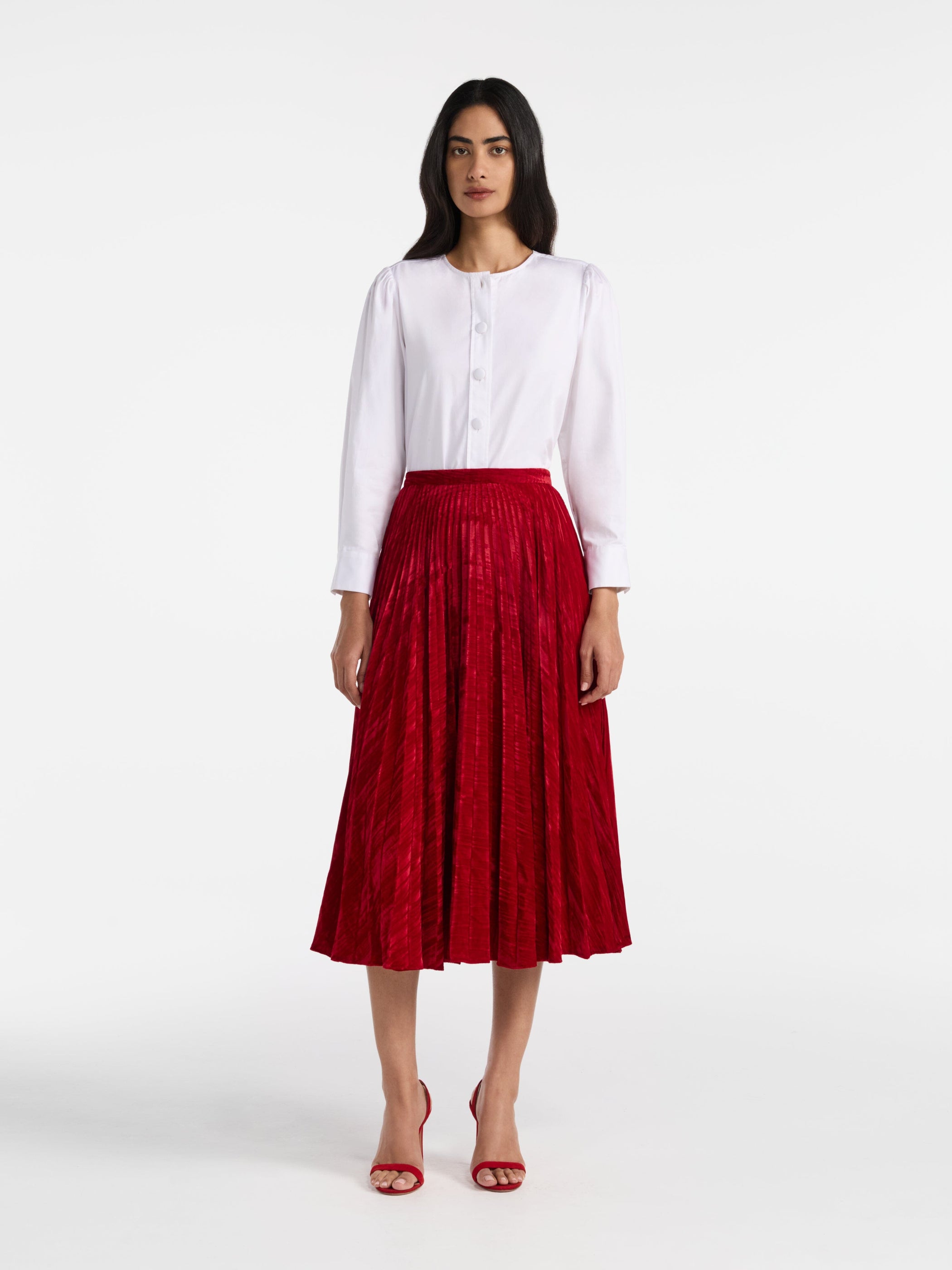 Kim Skirt in True Red
