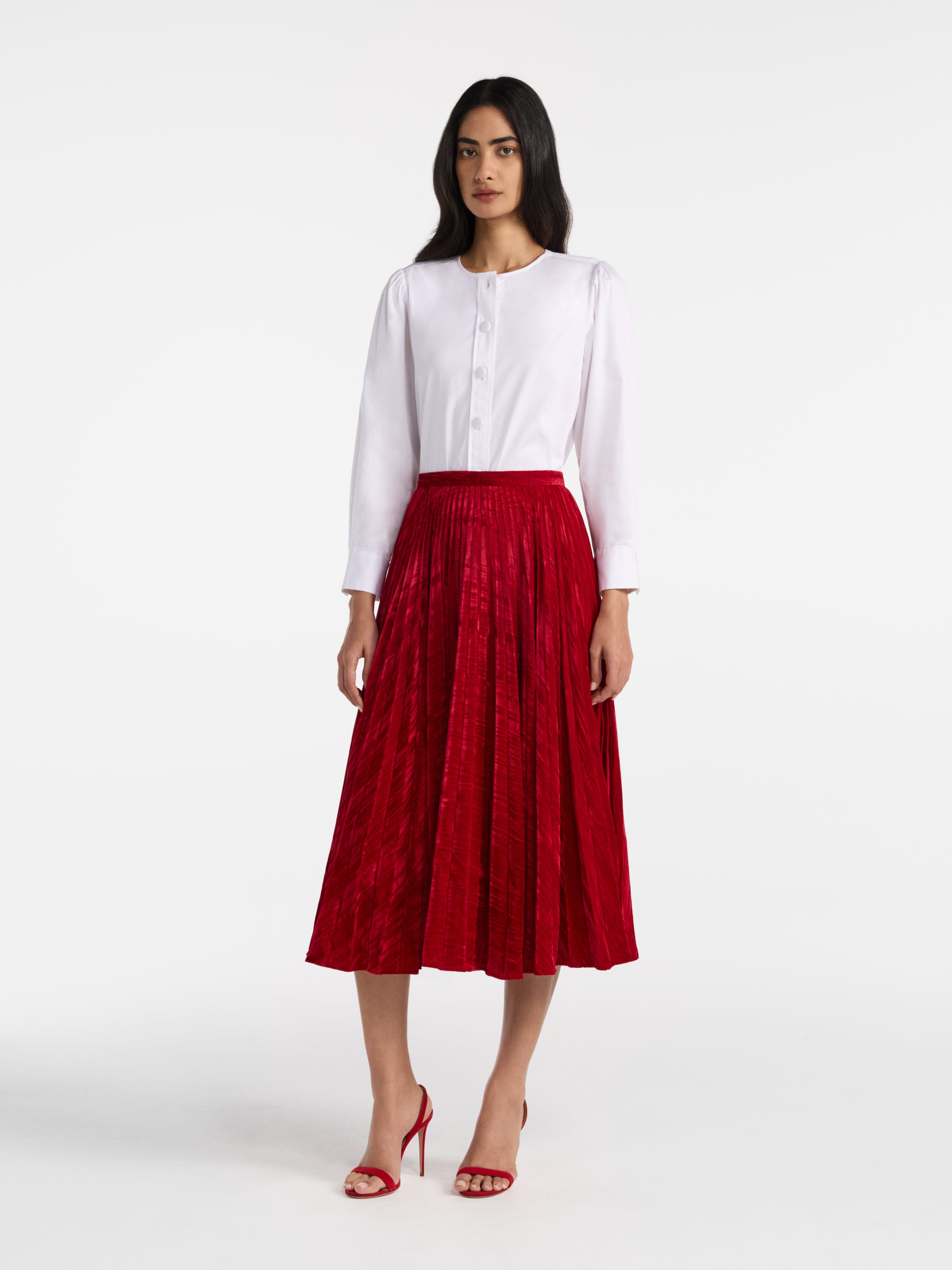 Kim Skirt in True Red