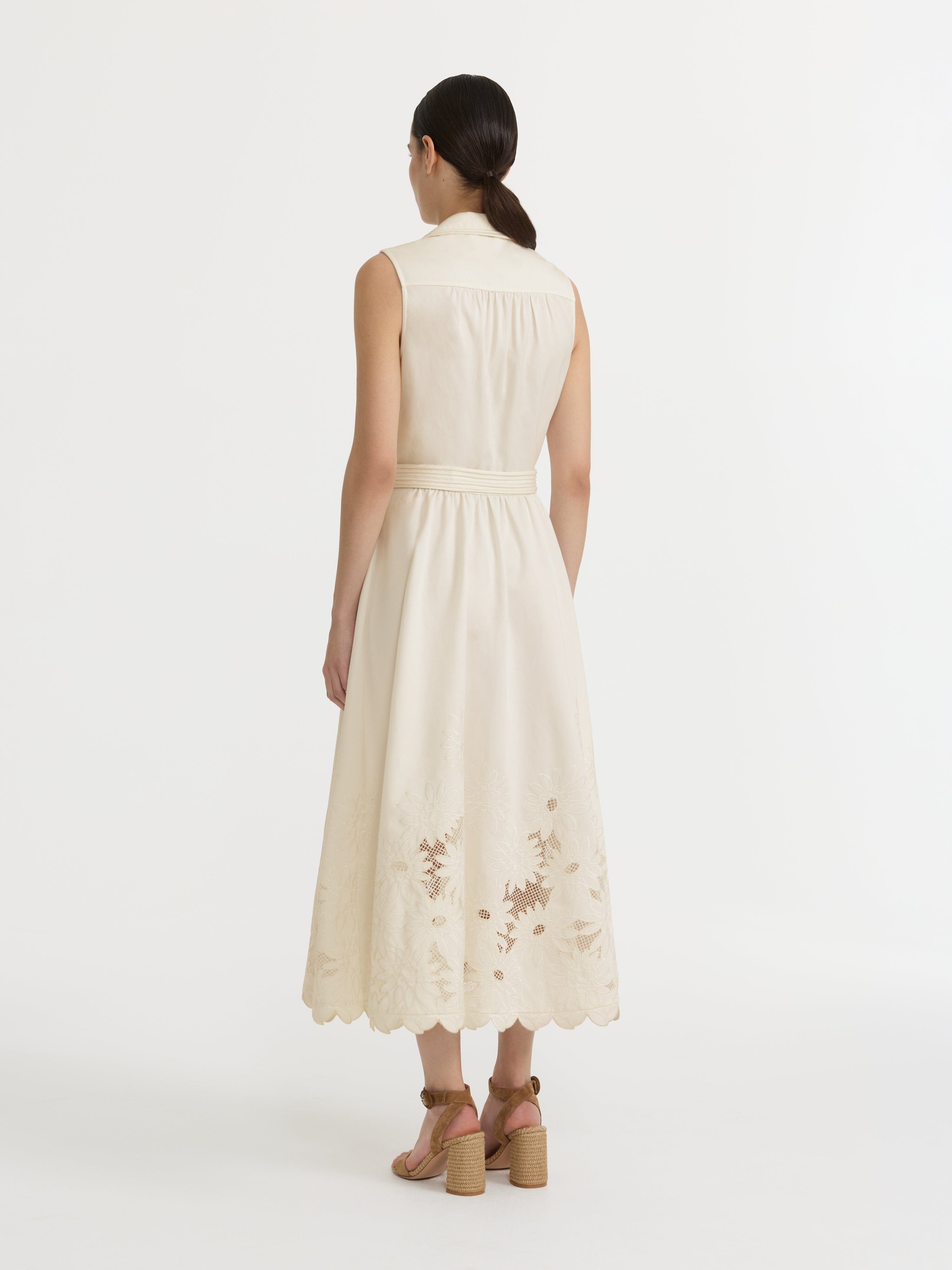 Kirat Dress in Light Cream