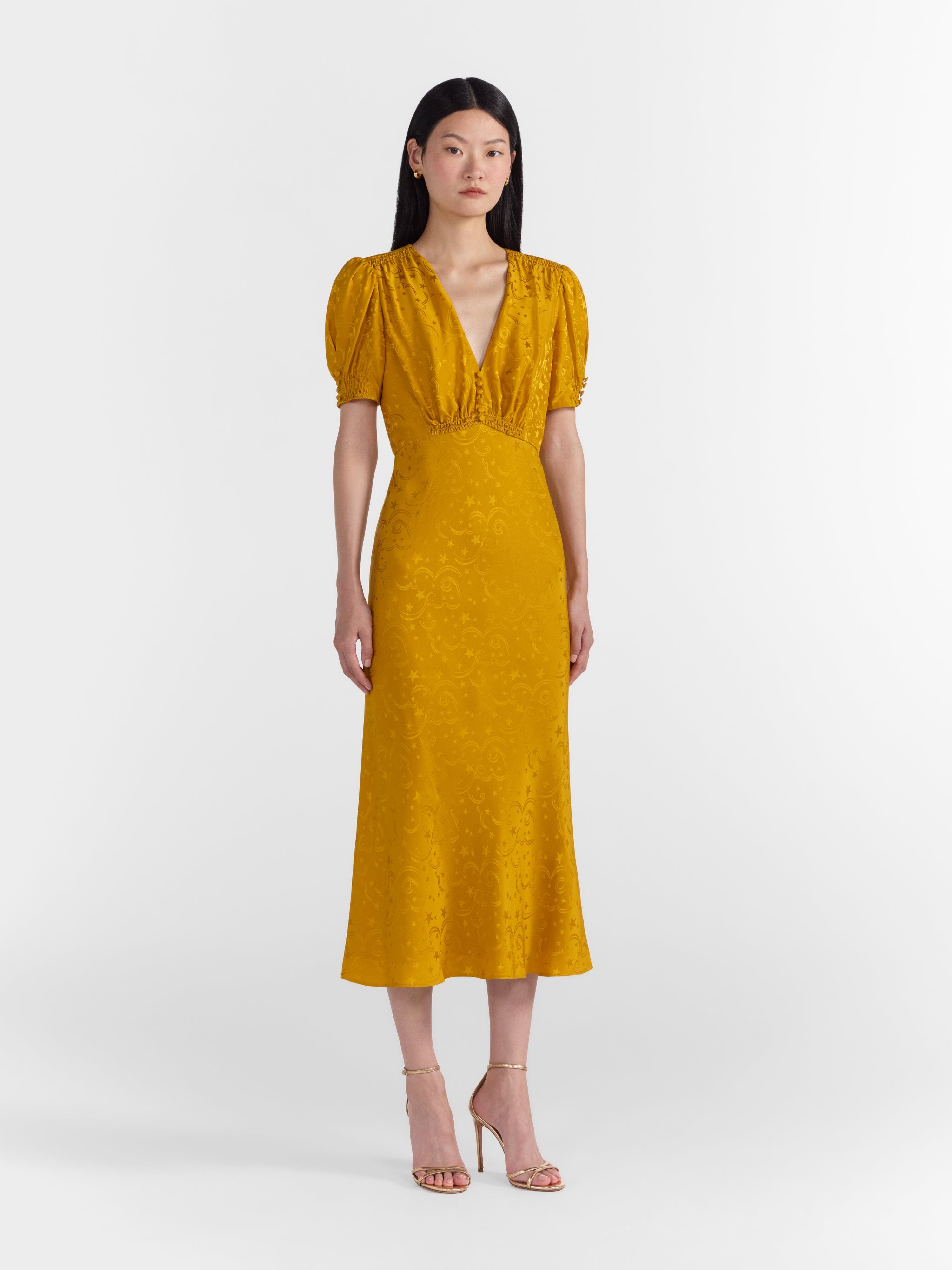 Venyx Lea B Dress in Golden Poppy